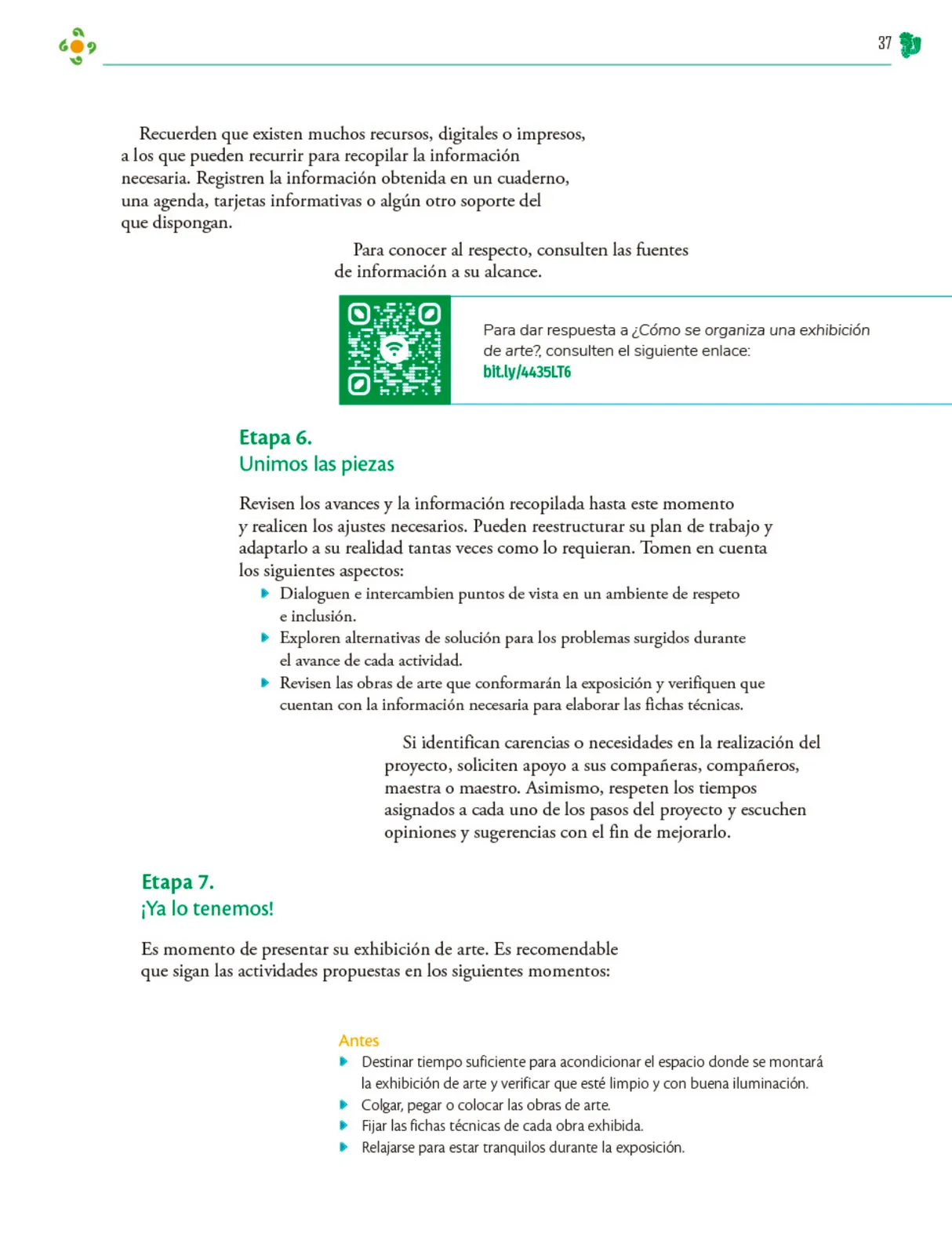 Página 38 de Colección Sk´asolil. Nuestro libro de Proyectos. Tomo II. Libro de Educación Telesecundaria Grado 2° Ciclo Escolar 2025 - 2026