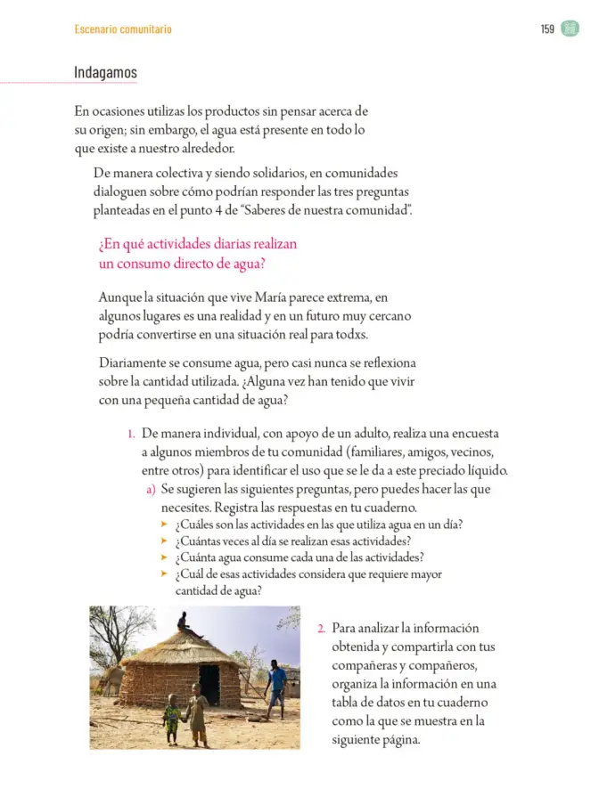 Página 162 de Proyectos Comunitarios. Libro de Educación Primaria Grado 5° Ciclo Escolar 2025 - 2026
