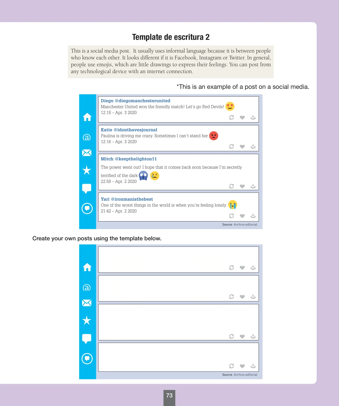 Página 74 de Inglés – Séptimo Básico | Student’s Book MINEDUC – Descargar PDF · 2024