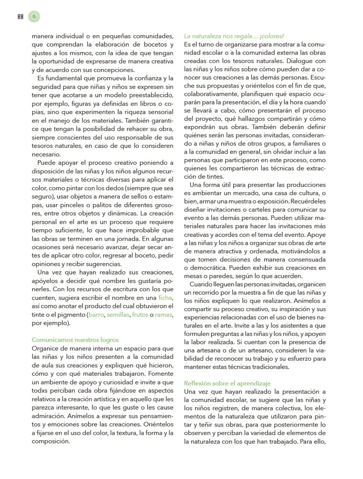 Miniatura página 89 de Modalidades de trabajo para la acción transformadora y el codiseño  Libro de Educación Preescolar Grado 1°, 2°, 3°  Ciclo Escolar 2025 - 2026