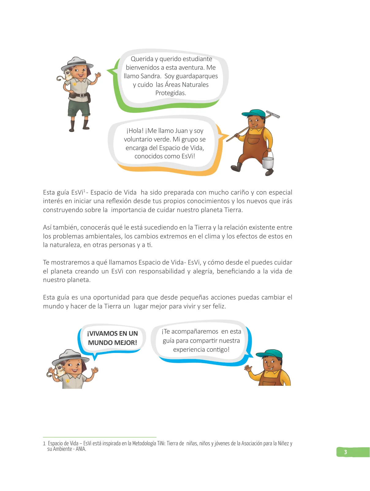 Página 5 de Guía de Educación Ambiental para el Desarrollo Sostenible : EsVi Espacio de Vida IV Ciclo. Estudiantes de 3o. y 4o. grado de Educación Primaria · 2017