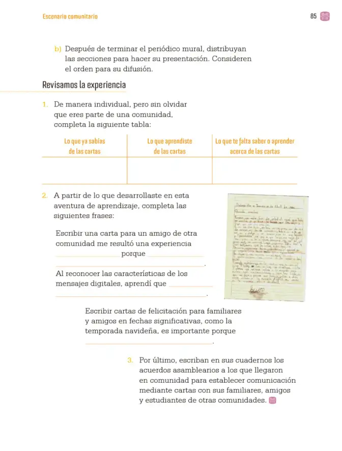 Página 88 de Proyectos Comunitarios. Libro de Educación Primaria Grado 3° Ciclo Escolar 2025 - 2026