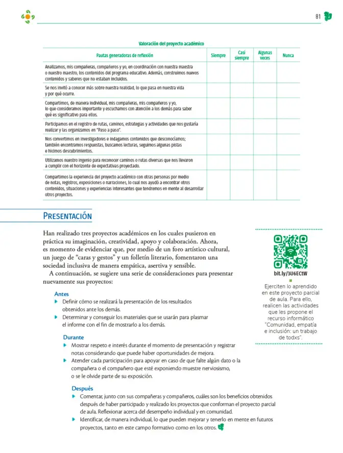 Página 82 de Colección Nanahuatzin. Nuestro libro de Proyectos. Tomo III. Libro de Educación Telesecundaria Grado 3° Ciclo Escolar 2025 - 2026