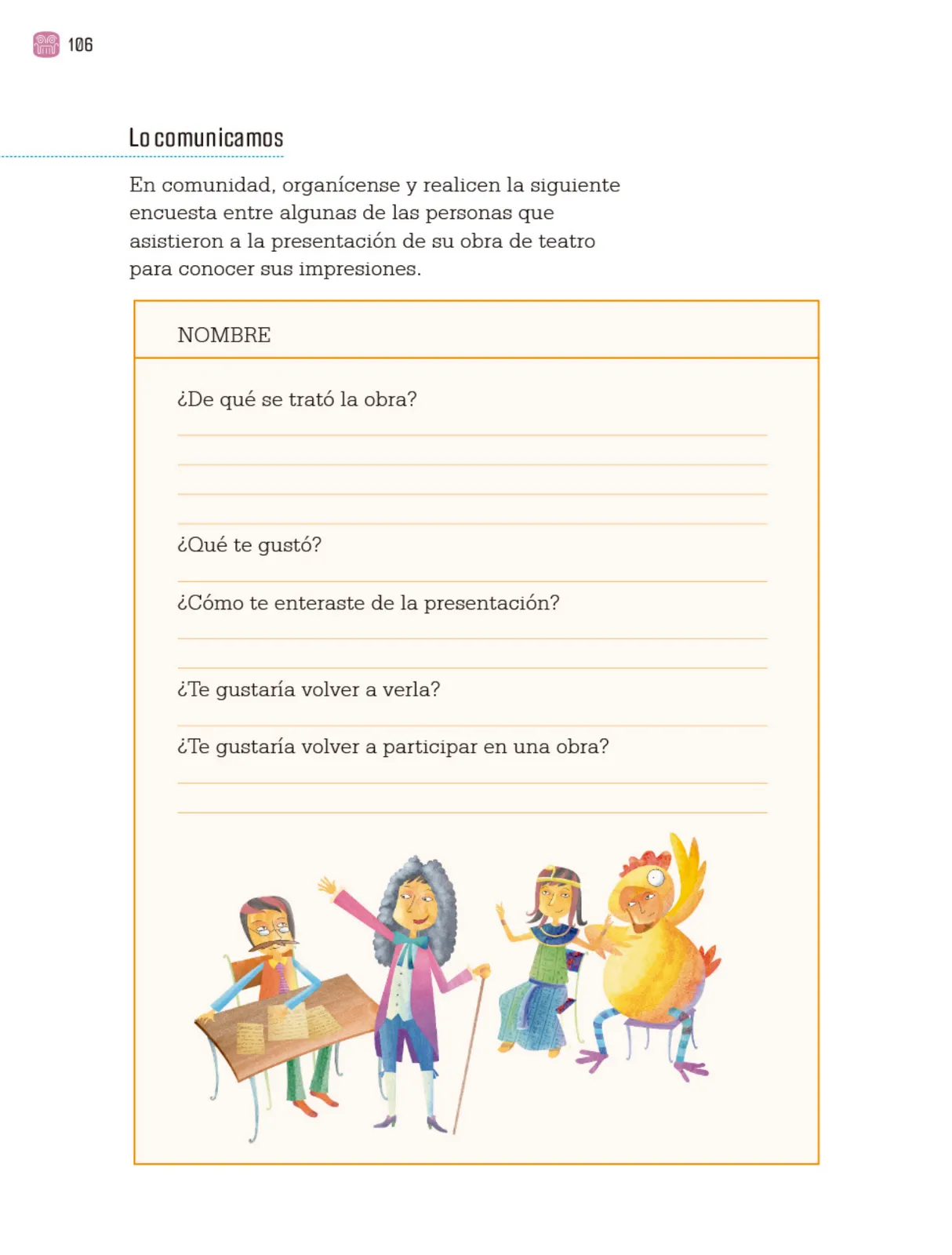 Página 109 de Proyectos Comunitarios. Libro de Educación Primaria Grado 4° Ciclo Escolar 2025 - 2026