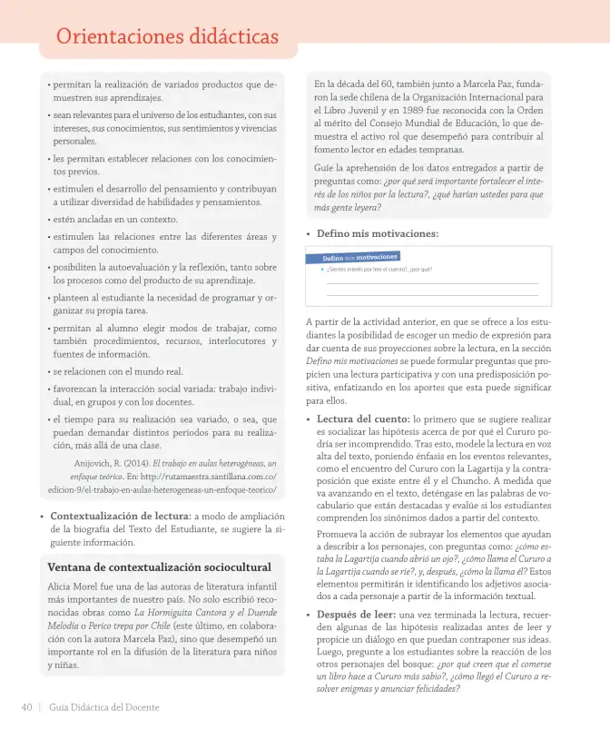 Página 42 de Lenguaje y Comunicación – Cuarto Básico | Texto del Estudiante MINEDUC – Descargar PDF · 2024