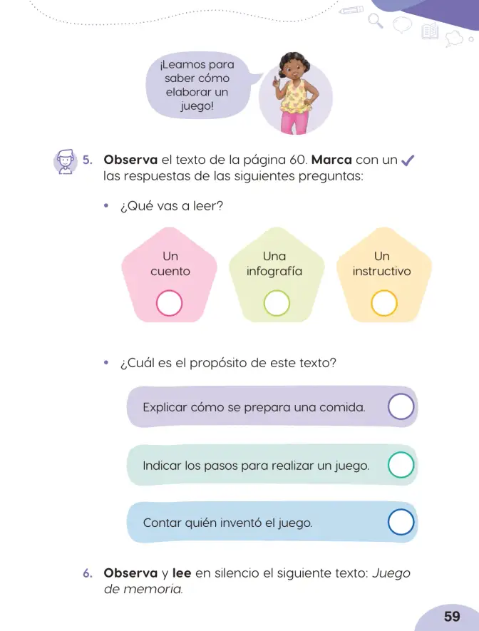 Página 61 de Cuadernillo de Comunicación 2. Segundo grado de Primaria · 2024