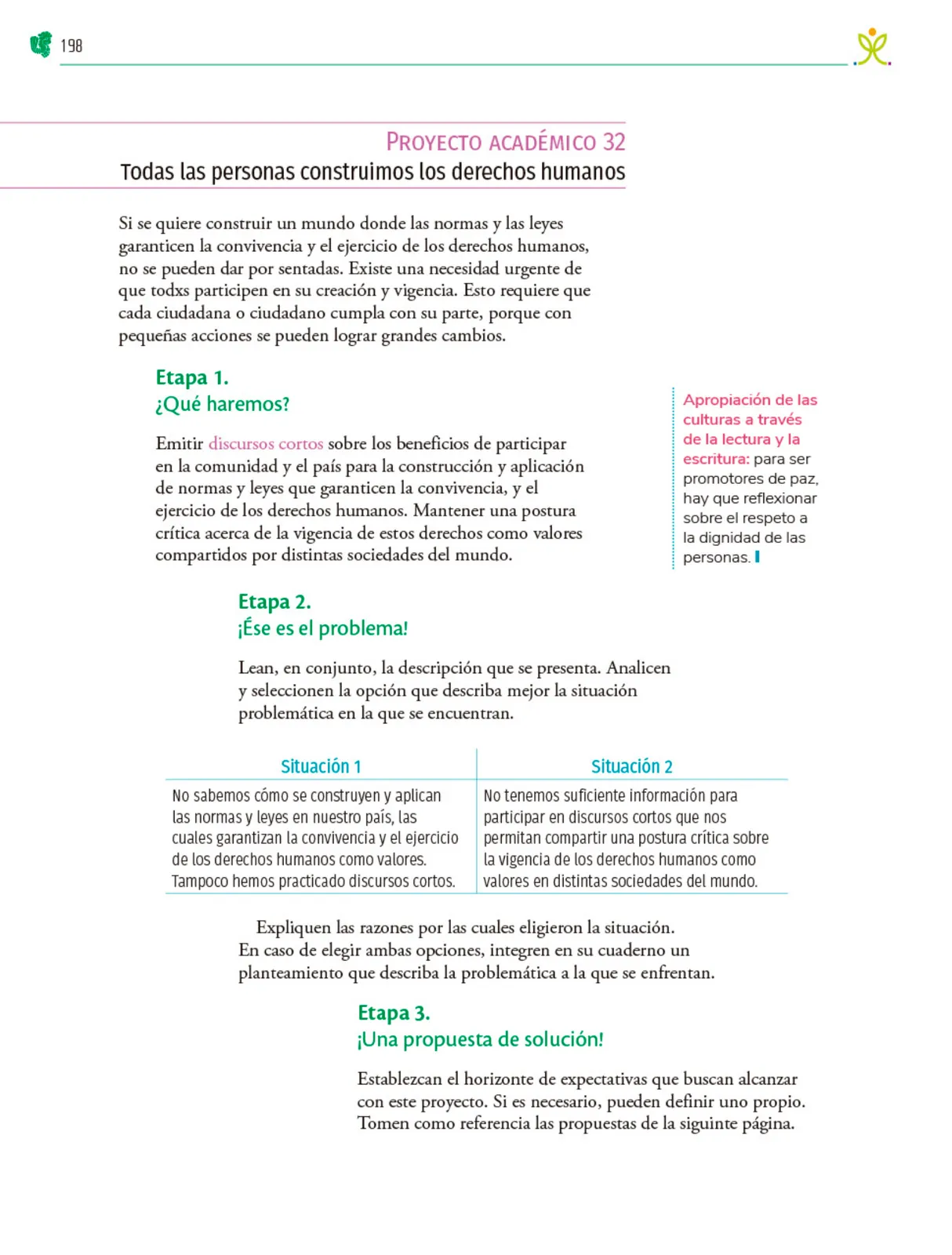 Miniatura página 199 de Colección Ximhai. Nuestro libro de Proyectos.  Tomo III.  Libro de Educación Telesecundaria Grado 1°  Ciclo Escolar 2025 - 2026