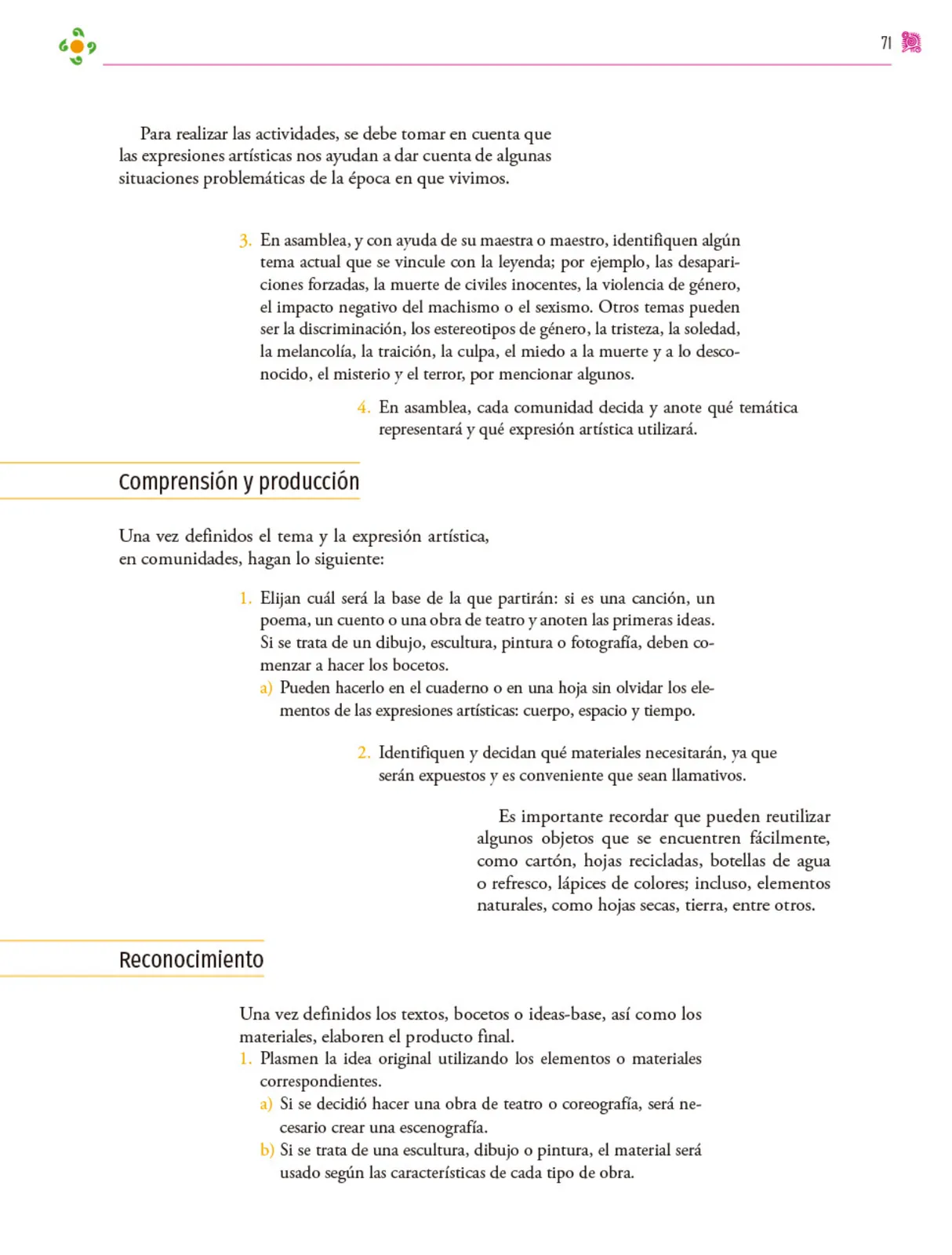 Página 72 de Colección Sk´asolil. Nuestro libro de proyectos. Libro de Educación Secundaria Grado 2° Ciclo Escolar 2025 - 2026