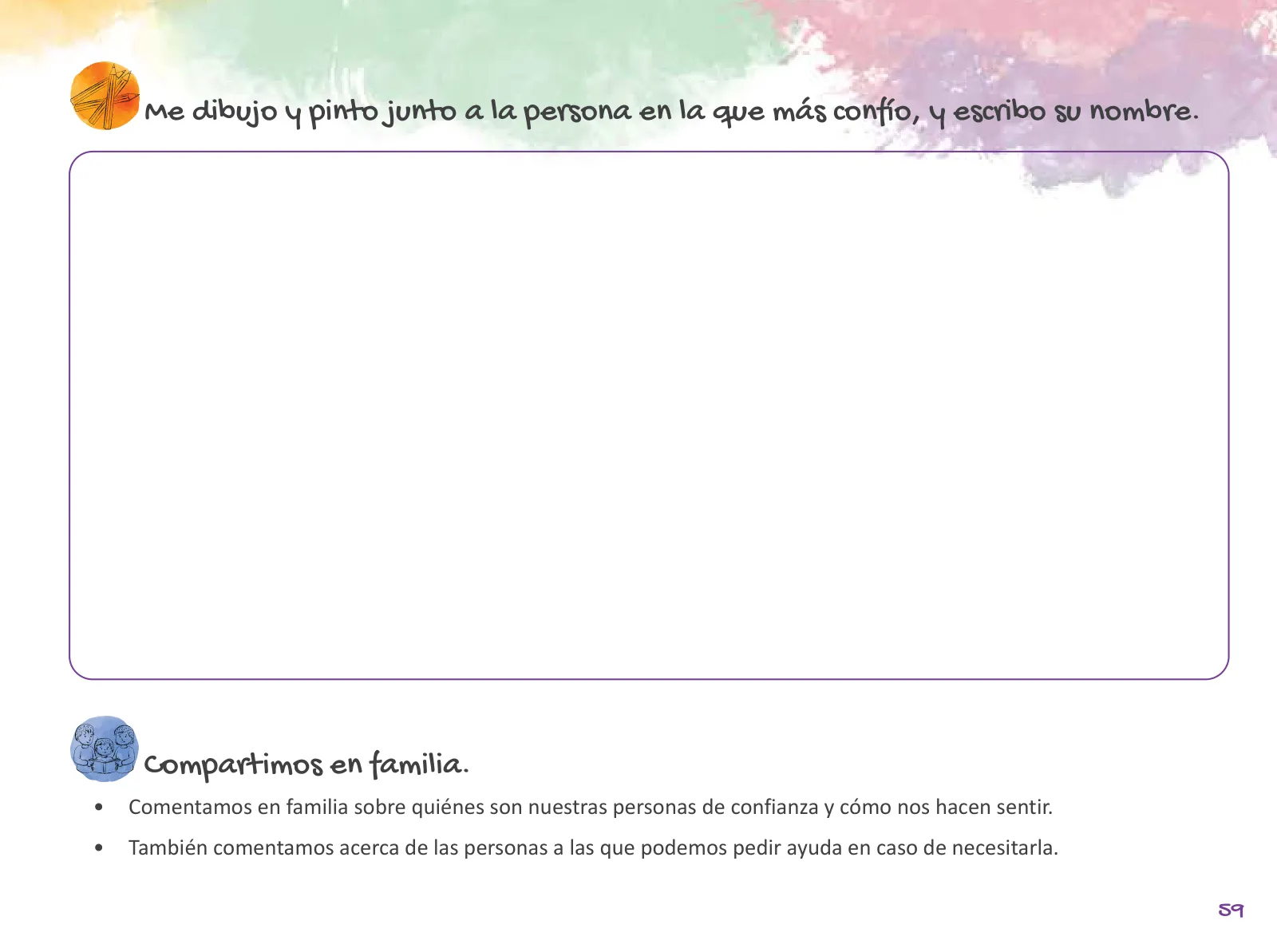 Miniatura página 61 de Cuadernillo de Tutoría 1 : primer grado de Educación Primaria · 2021