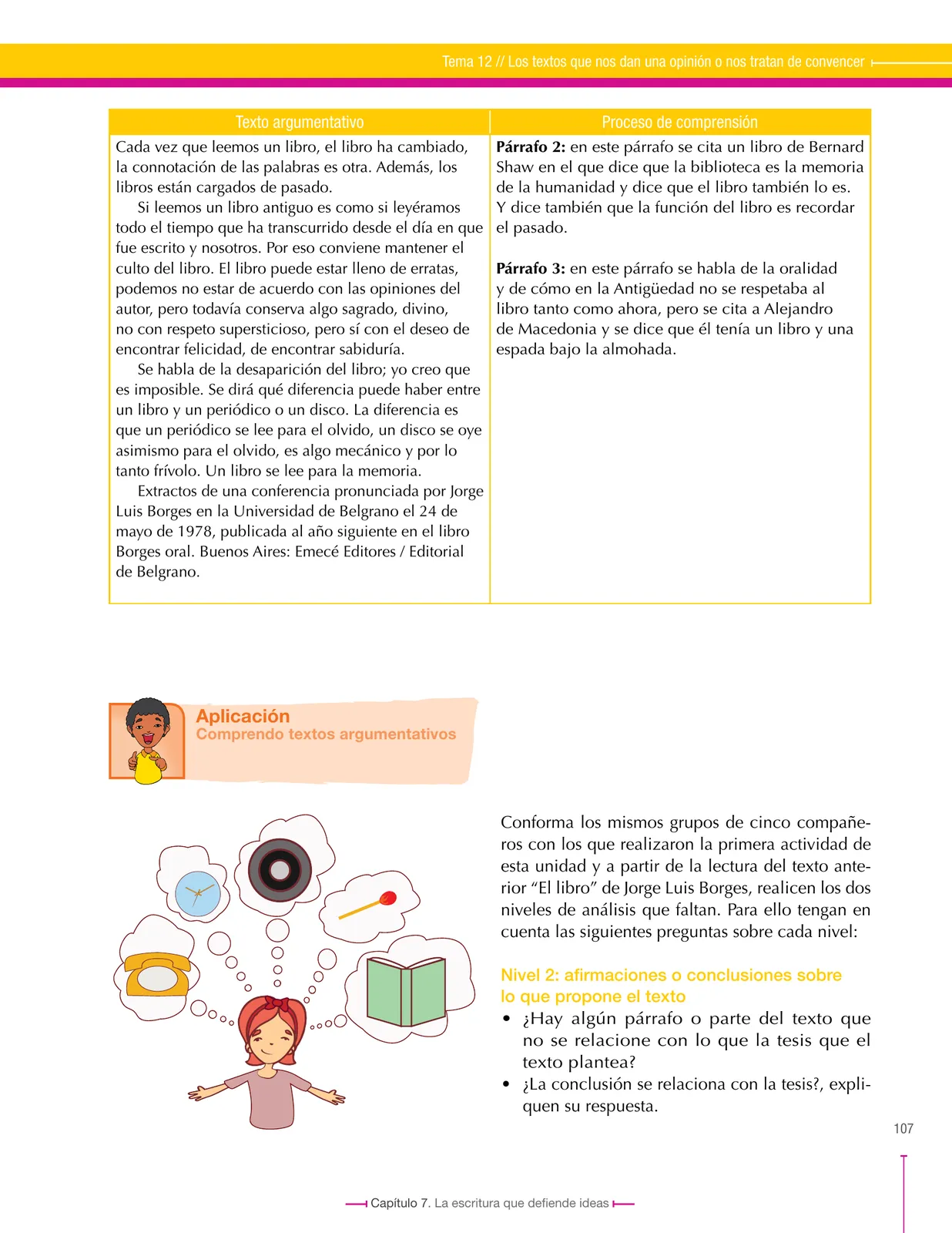 Página 107 de Lenguaje 7° · Secundaria Activa