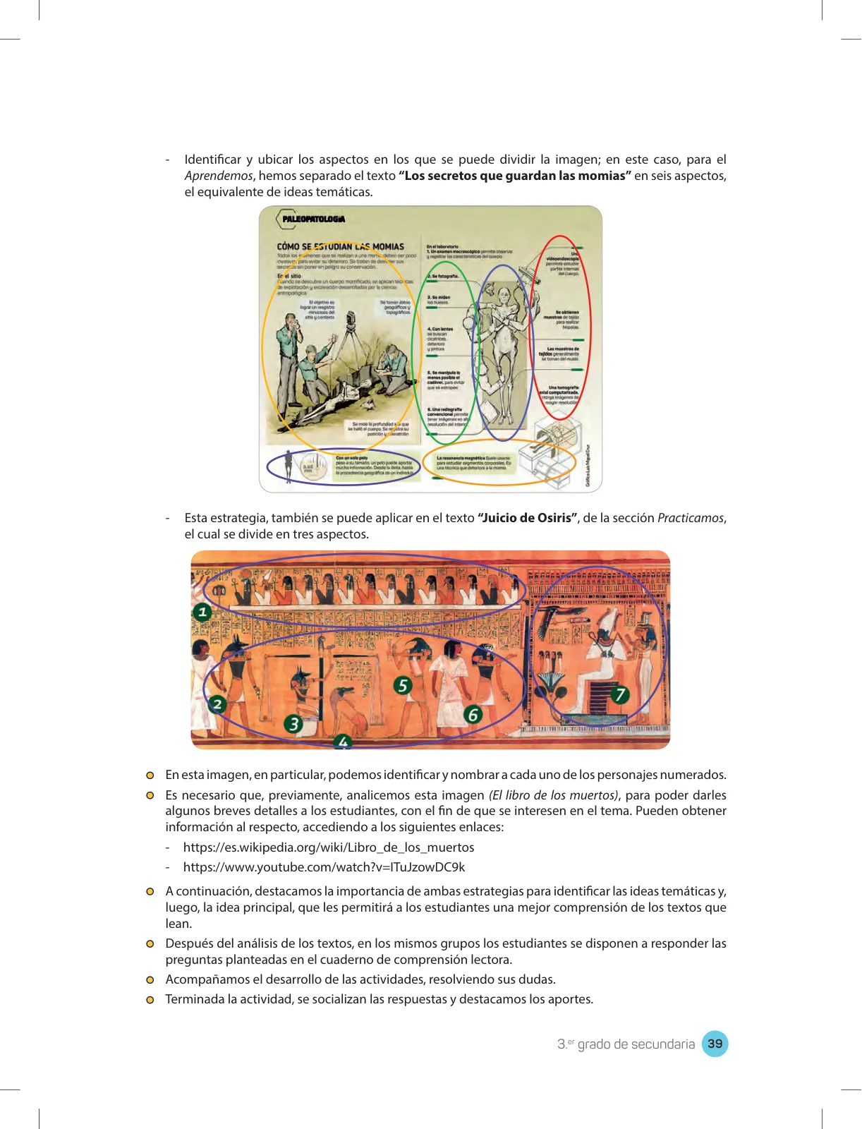 Miniatura página 41 de Comprensión lectora 3 : manual para el docente de tercer grado de Secundaria · 2017