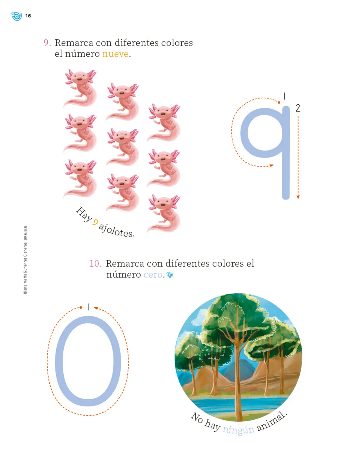 Página 17 de Múltiples lenguajes. Trazos y números. Libro de Educación Primaria Grado 1° Ciclo Escolar 2025 - 2026