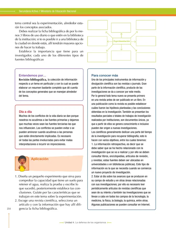 Página 254 de Ciencias Naturales 8° · Secundaria Activa