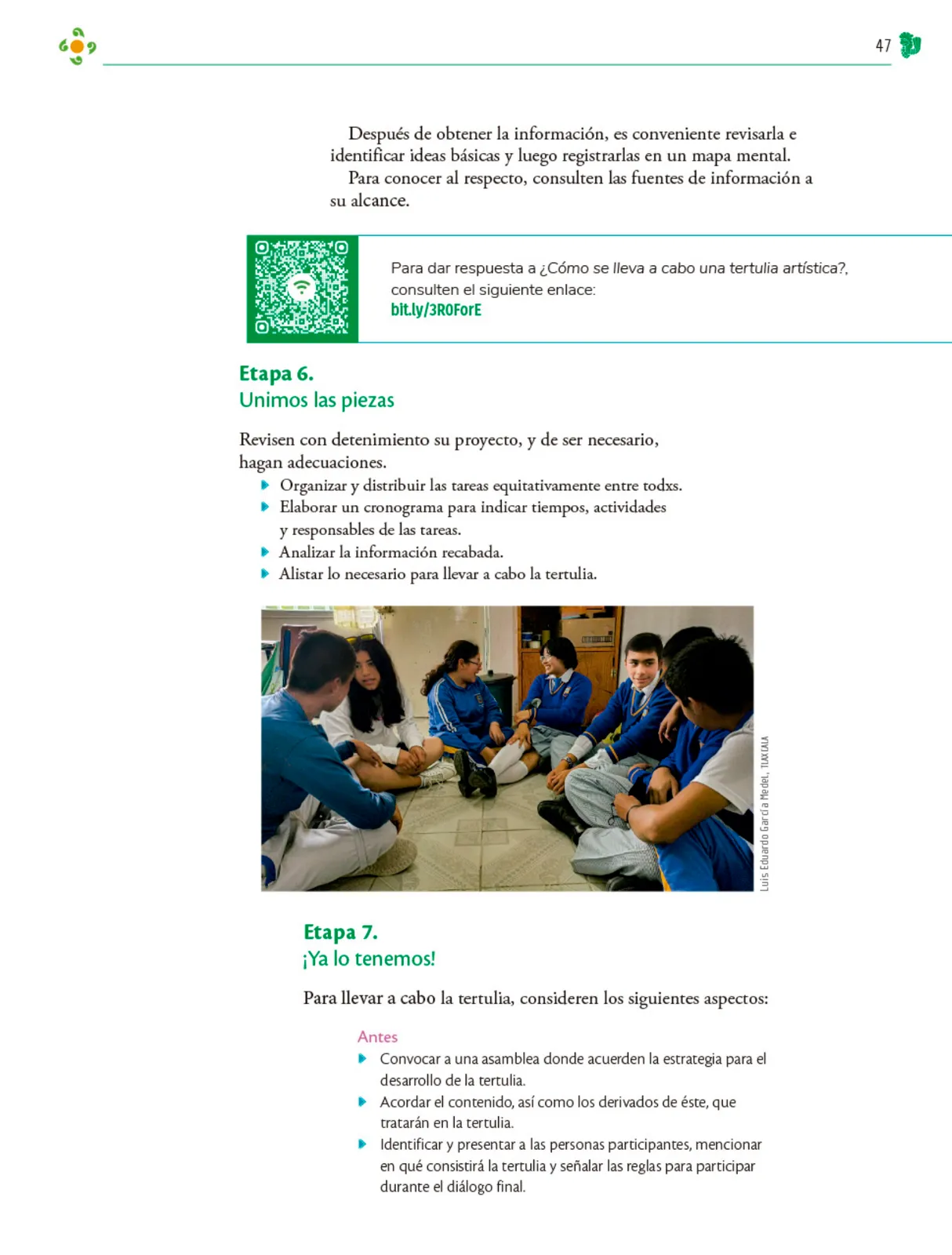 Miniatura página 48 de Colección Ximhai. Nuestro libro de Proyectos. Tomo I.   Libro de Educación Telesecundaria Grado 1°  Ciclo Escolar 2025 - 2026