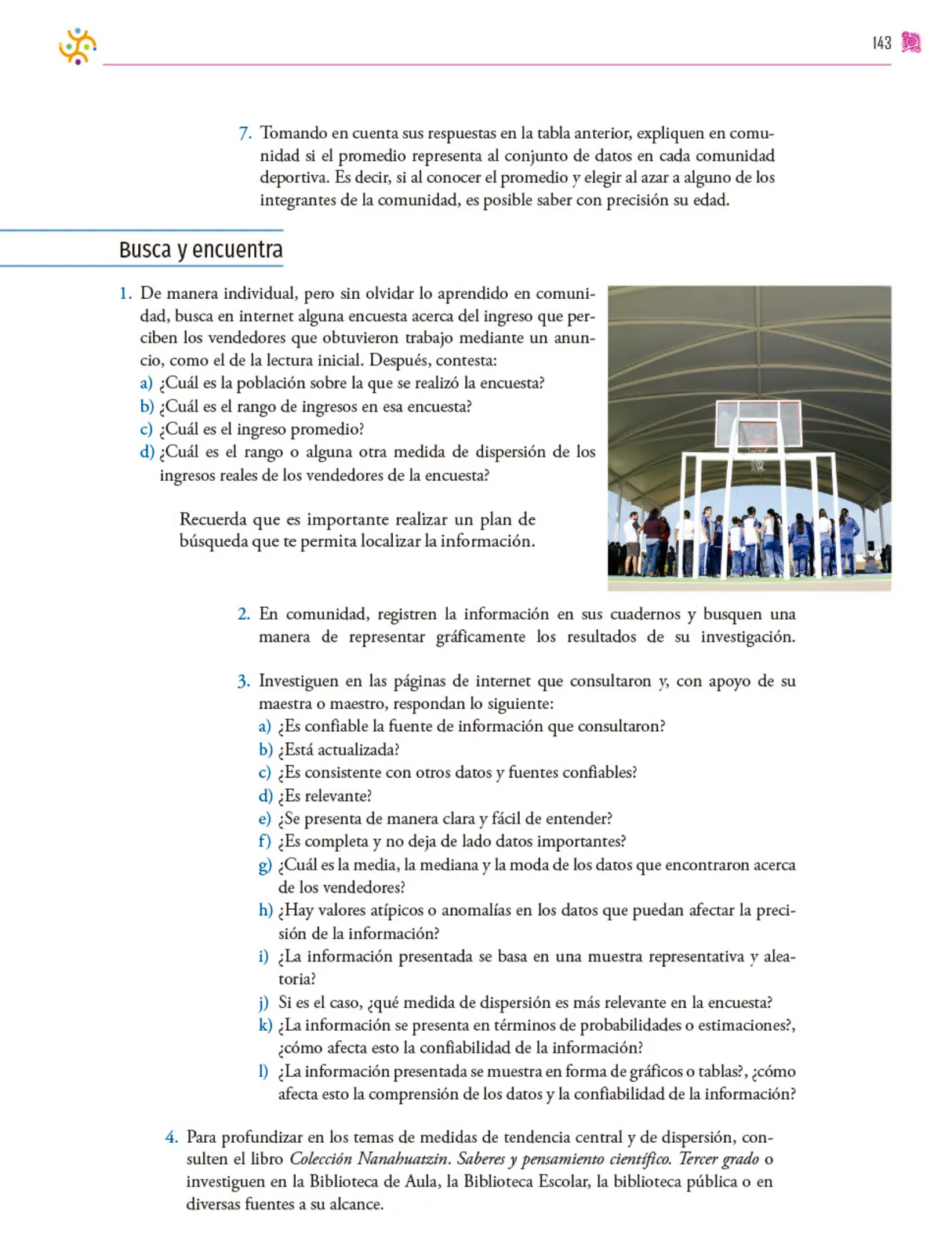 Miniatura página 144 de Colección Nanahuatzin. Nuestro libro de proyectos.   Libro de Educación Secundaria Grado 3°  Ciclo Escolar 2025 - 2026