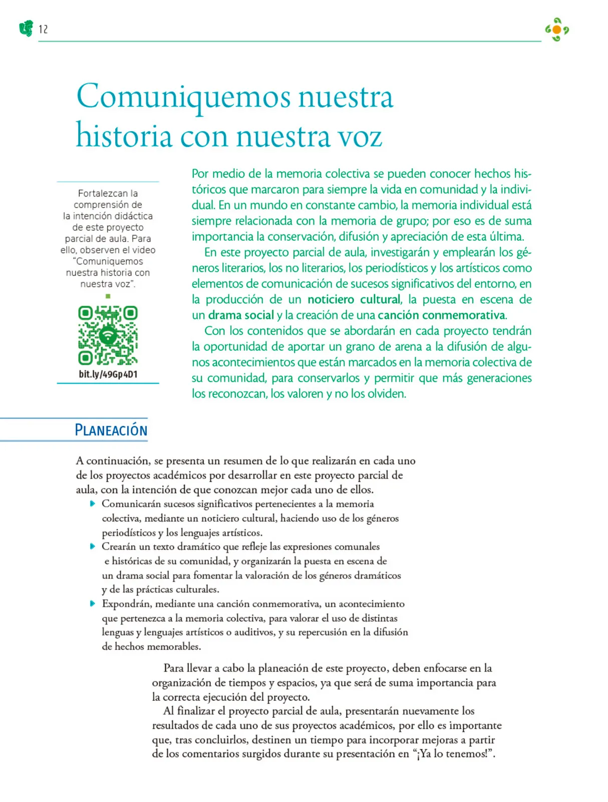 Página 13 de Colección Nanahuatzin. Nuestro libro de Proyectos.  Tomo III.  Libro de Educación Telesecundaria Grado 3°  Ciclo Escolar 2025 - 2026