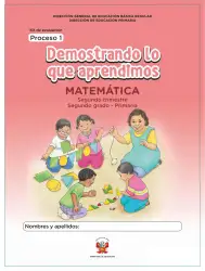 Portada de Kit de evaluación Proceso 1 Demostrando lo que aprendimos : Matemática, segundo trimestre, ﻿Segundo grado - Primaria · 2019