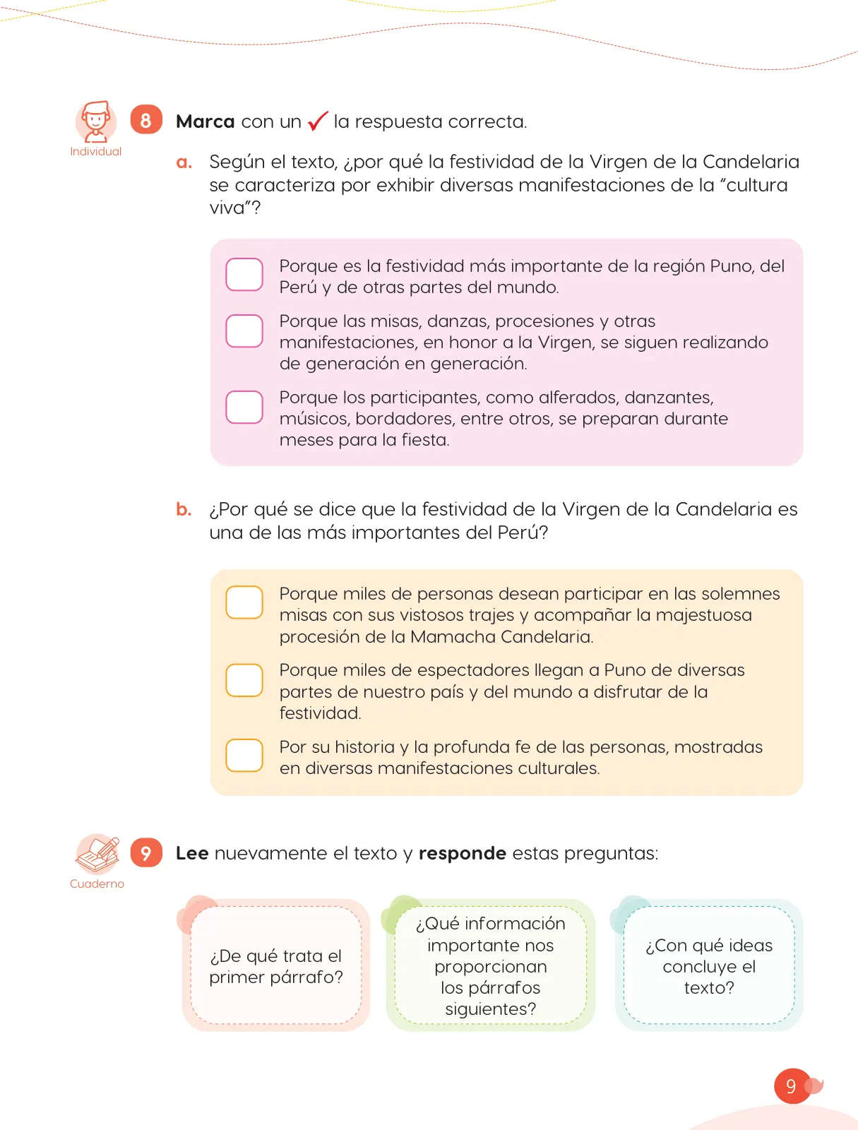 Miniatura página 11 de Cuadernillo de Comunicación 4, cuarto grado de Primaria · 2023