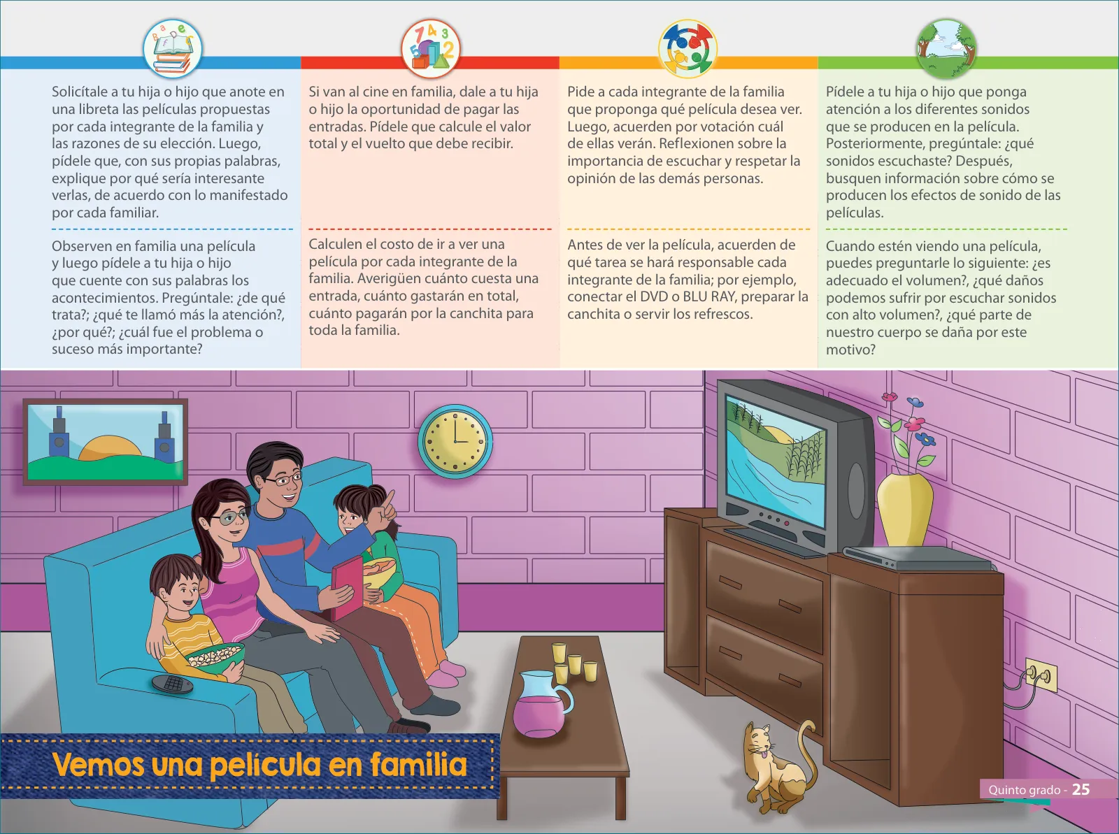 Miniatura página 27 de Aprendemos juntos en familia : guía dirigida a madres y padres. Quinto grado de Educación Primaria · 2019