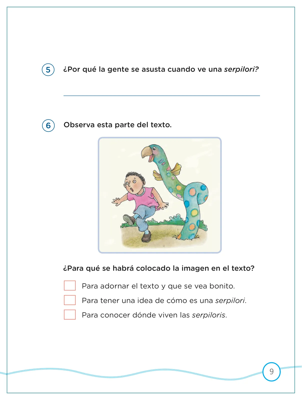 Miniatura página 9 de Kit de evaluación Proceso 2 Demostrando lo que aprendimos : Comunicación, segundo trimestre, ﻿Segundo grado - Primaria · 2019