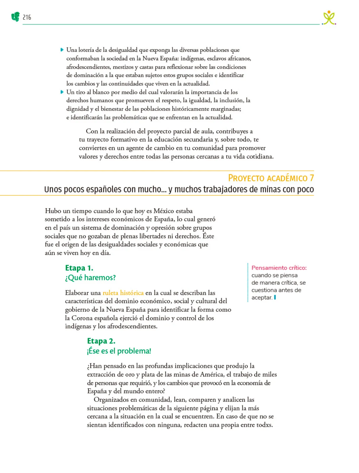 Miniatura página 217 de Colección Sk´asolil. Nuestro libro de Proyectos. Tomo I.    Libro de Educación Telesecundaria Grado 2°  Ciclo Escolar 2025 - 2026