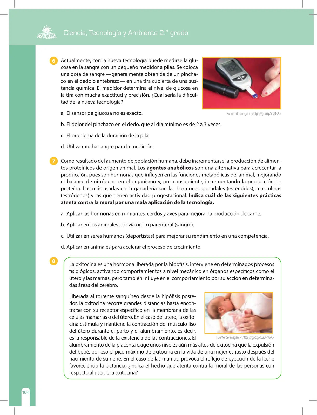 Página 164 de Ciencia, Tecnología y Ambiente 2 : cuaderno de reforzamiento pedagógico - JEC · 2016