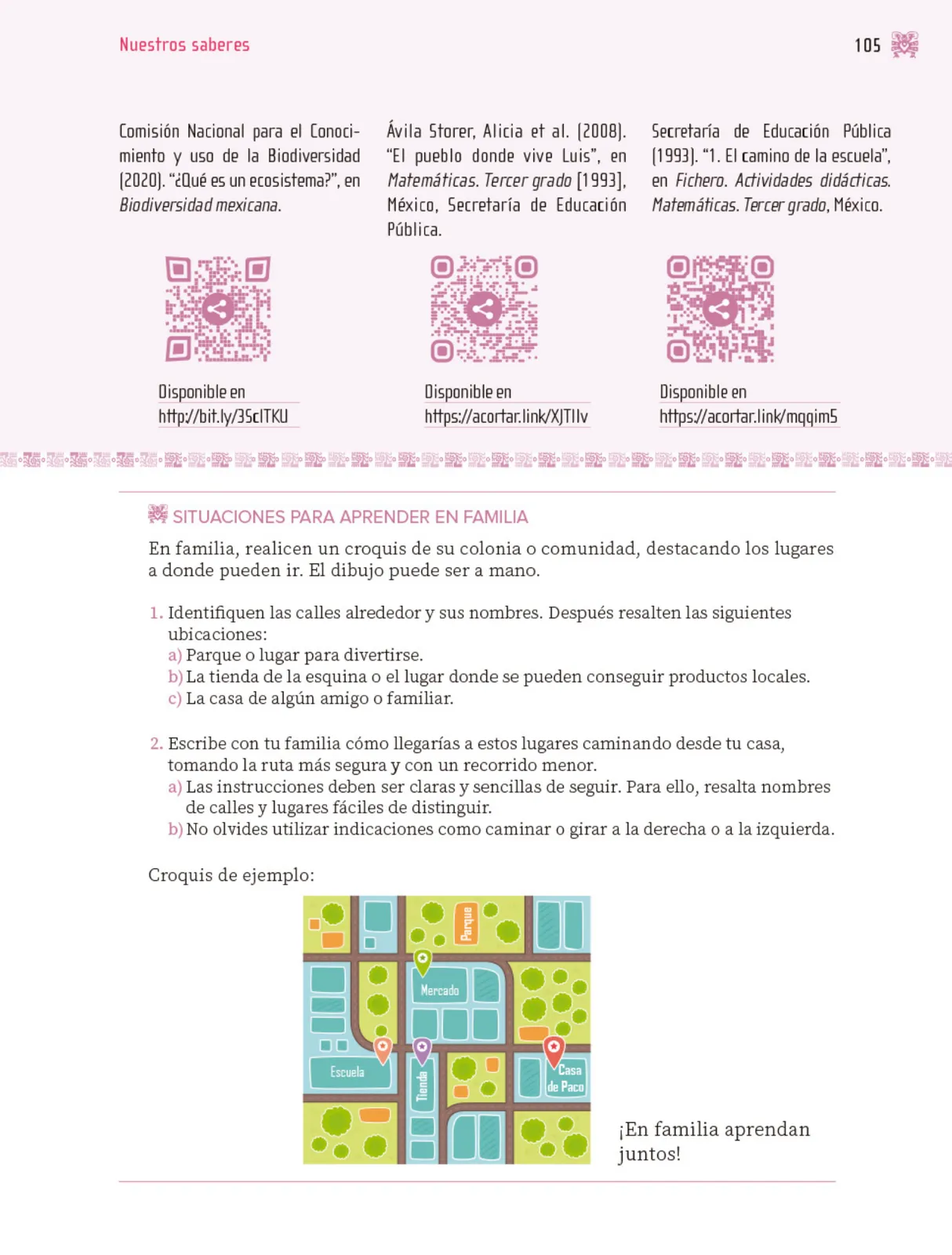 Página 106 de Nuestros saberes: Libro para alumnos, maestros y familia. Libro de Educación Primaria Grado 3° Ciclo Escolar 2025 - 2026