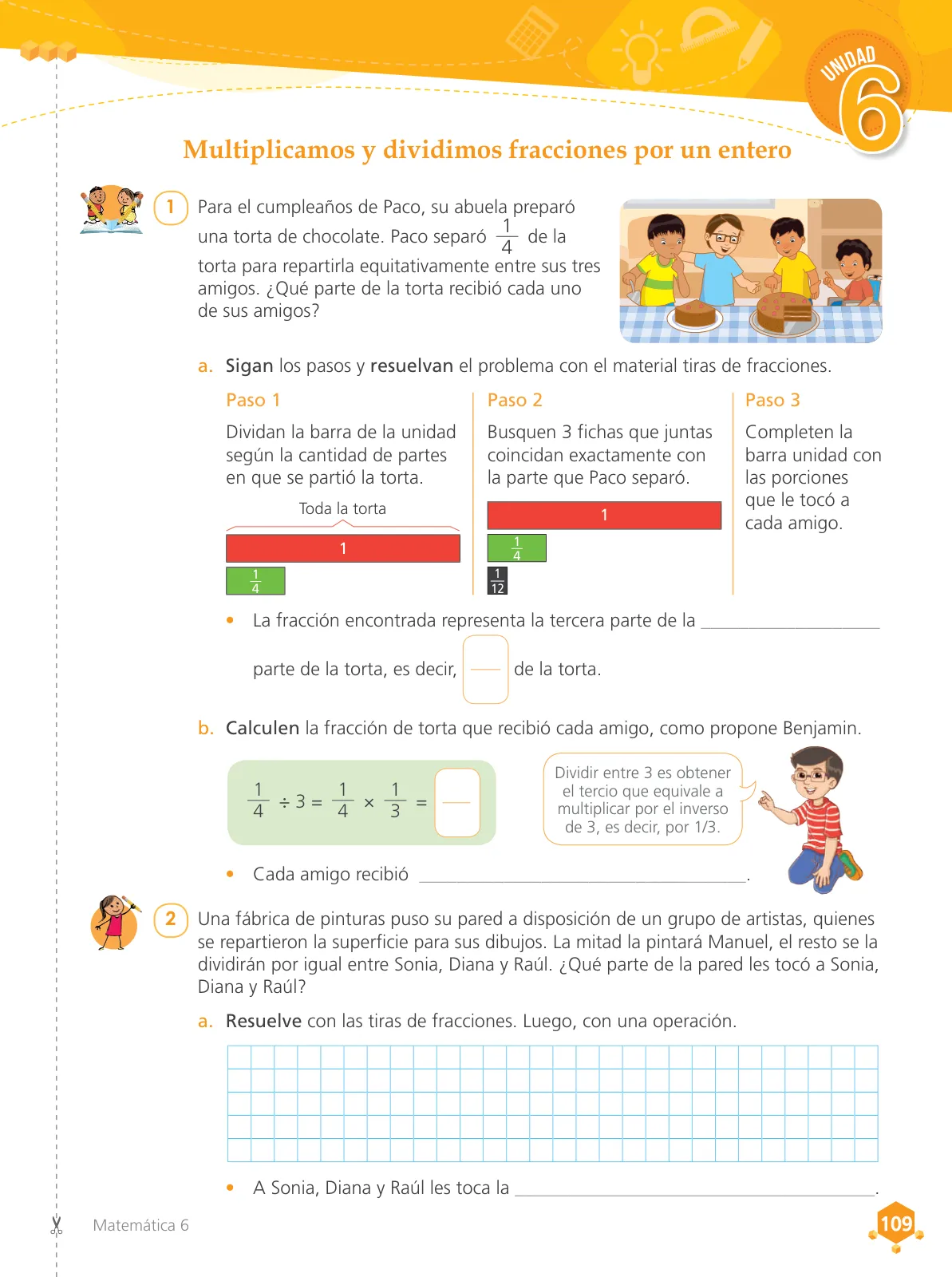 Miniatura página 111 de Matemática 6 : cuaderno de trabajo para sexto grado de Educación Primaria 2019 · 2019