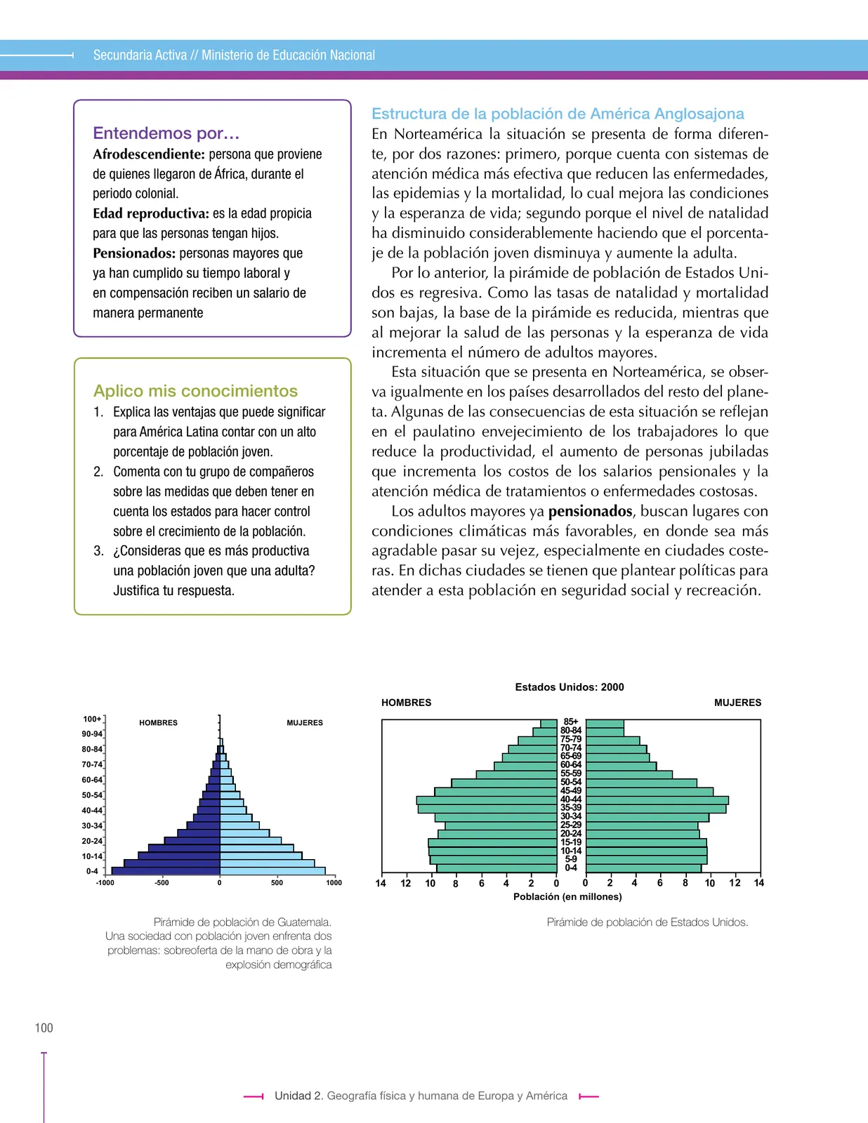 Miniatura página 100 de Ciencias Sociales 7° · Secundaria Activa