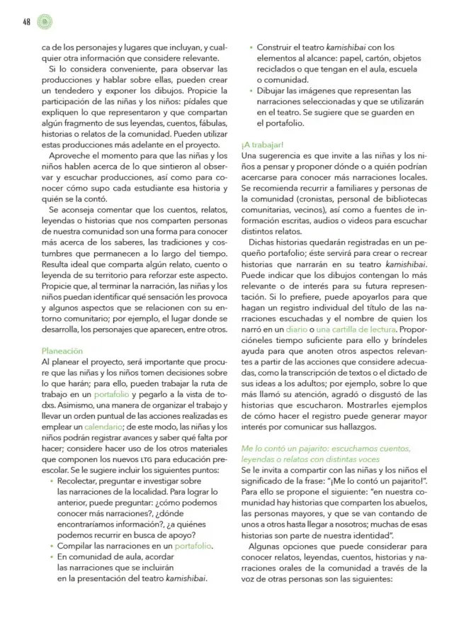 Página 49 de Modalidades de trabajo para la acción transformadora y el codiseño Libro de Educación Preescolar Grado 1°, 2°, 3° Ciclo Escolar 2025 - 2026