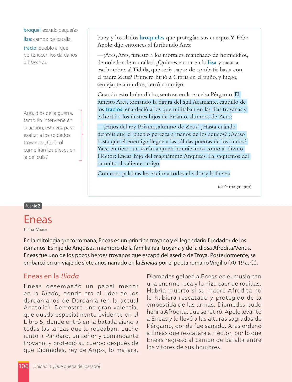 Página 108 de Lengua y Literatura – Octavo Básico | Texto del Estudiante MINEDUC – Descargar PDF · 2024