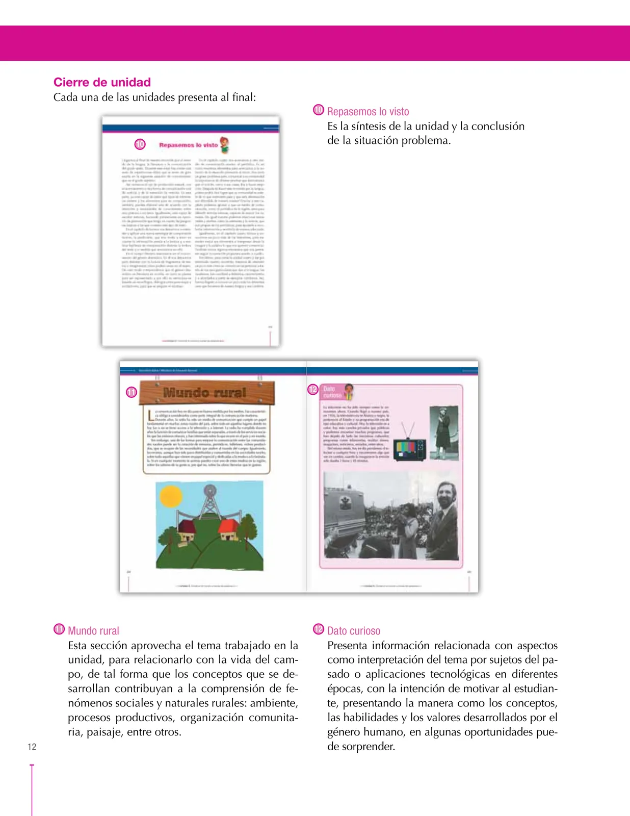 Miniatura página 12 de Lenguaje 6° · Secundaria Activa
