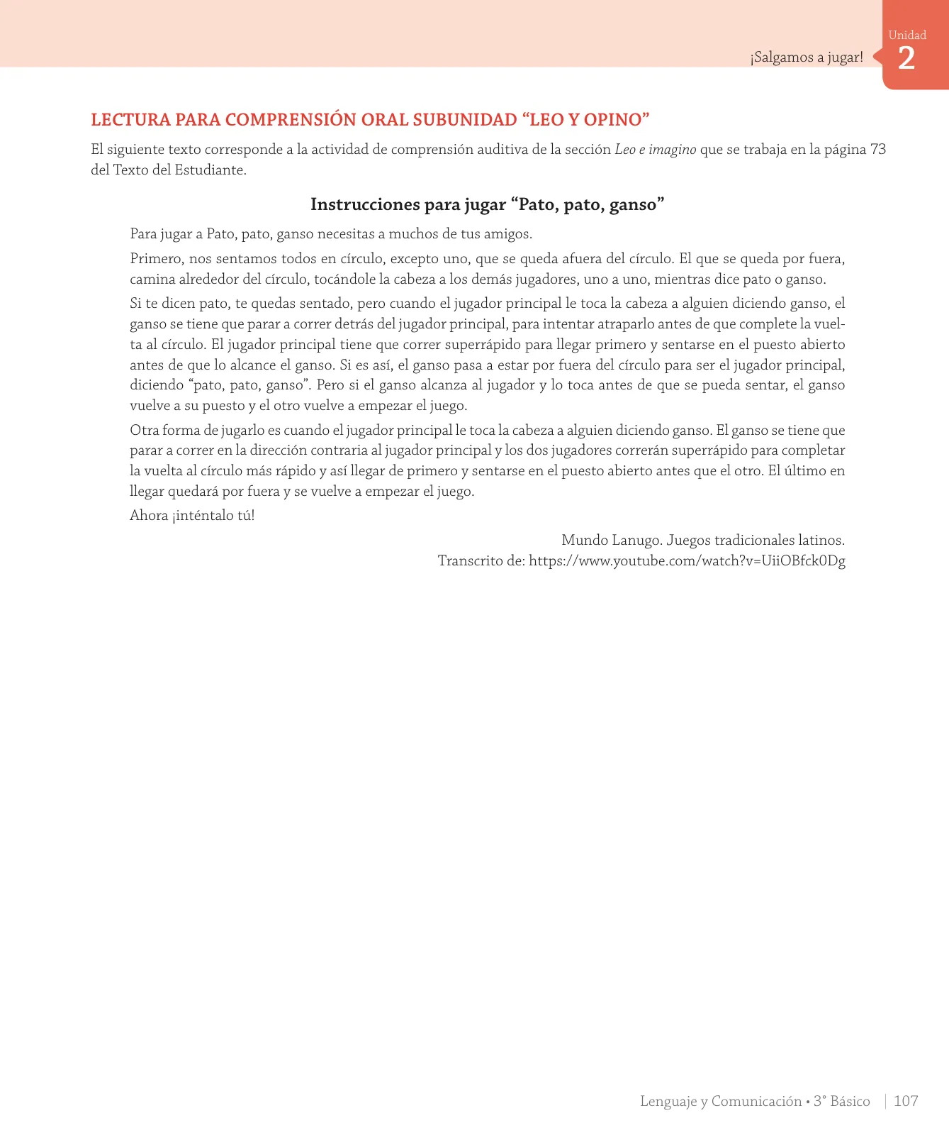 Página 149 de Lenguaje y Comunicación – Tercero Básico | Texto del Estudiante MINEDUC – Descargar PDF · 2024