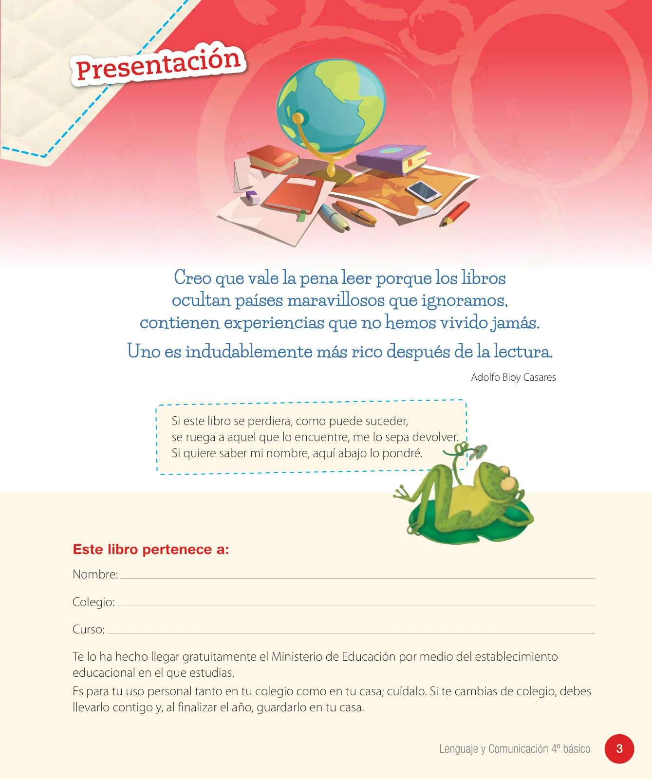 Miniatura página 5 de Lenguaje y Comunicación – Cuarto Básico | Texto del Estudiante MINEDUC – Descargar PDF · 2024