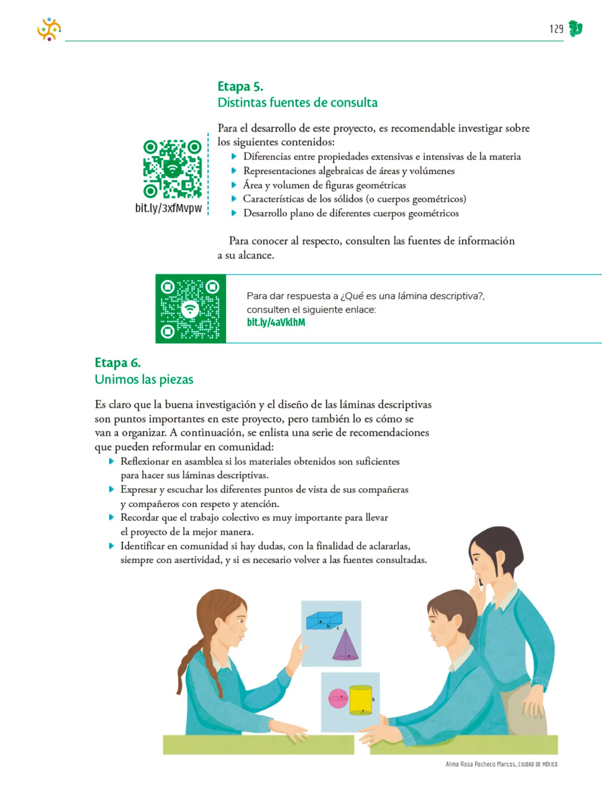 Miniatura página 130 de Colección Nanahuatzin. Nuestro libro de Proyectos. Tomo I.   Libro de Educación Telesecundaria Grado 3°  Ciclo Escolar 2025 - 2026