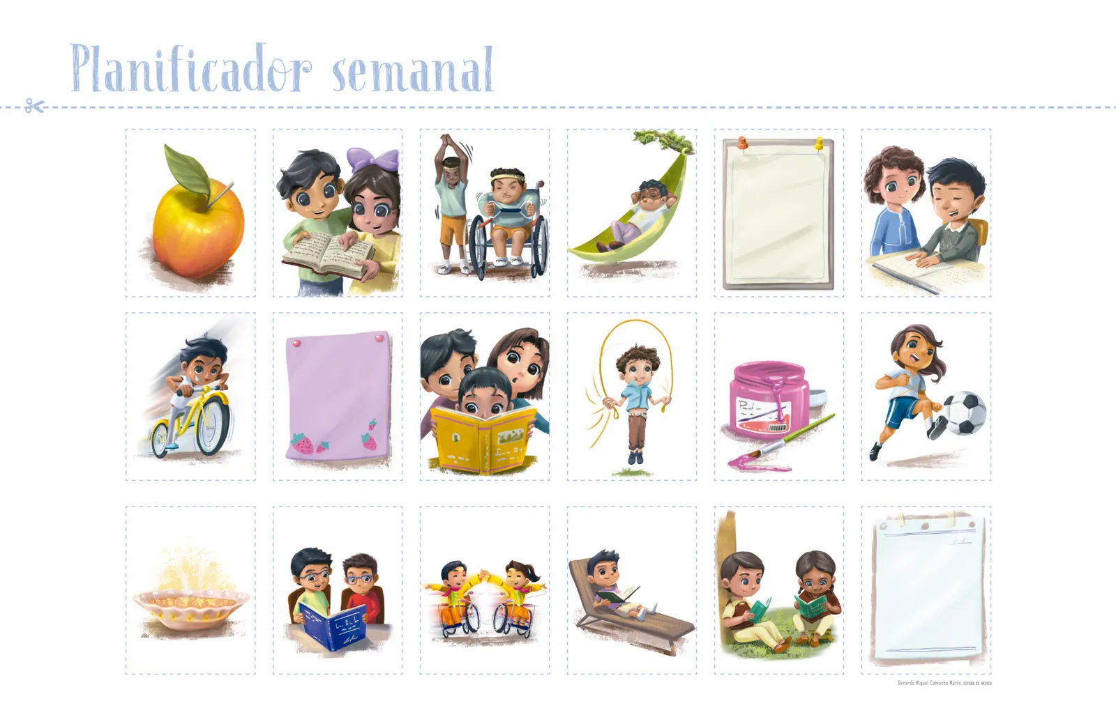 Página 20 de Jugar e imaginar con mi material manipulable de Preescolar. Libro de Educación Preescolar Grado 3° Ciclo Escolar 2025 - 2026