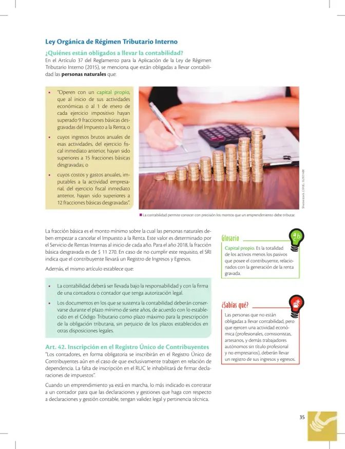 Página 35 de Emprendimiento Y Gestion 1° · Bgu 1 Emprendimiento Y Gestion 2019 · 2019
