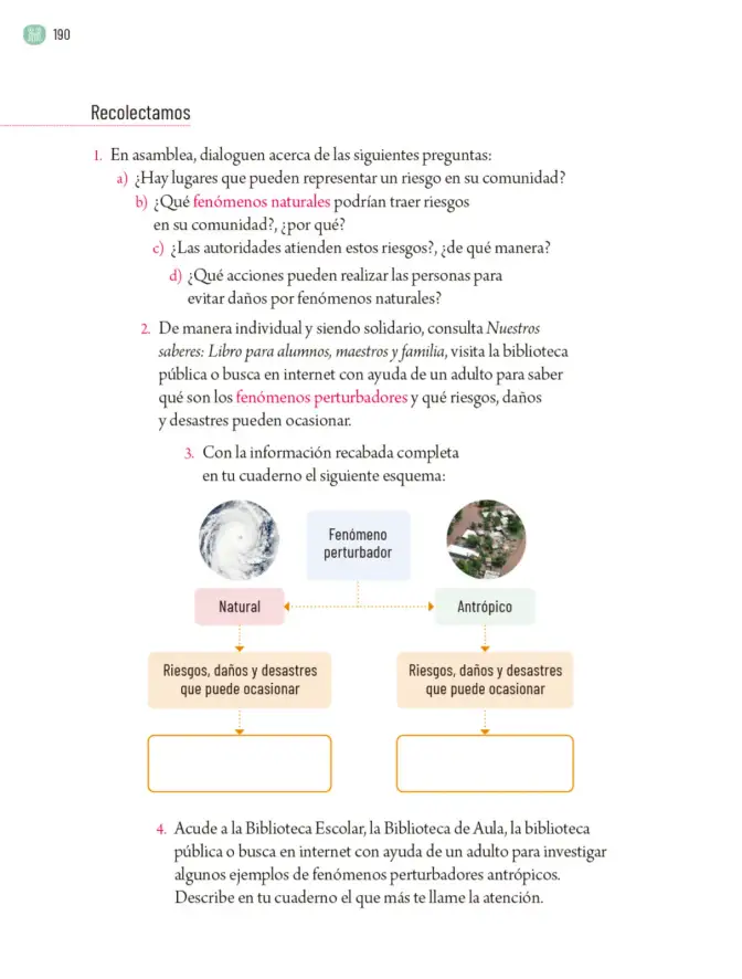 Página 193 de Proyectos Comunitarios. Libro de Educación Primaria Grado 5° Ciclo Escolar 2025 - 2026