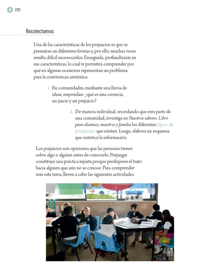 Página 223 de Proyectos Escolares. Libro de Educación Primaria Grado 6° Ciclo Escolar 2025 - 2026