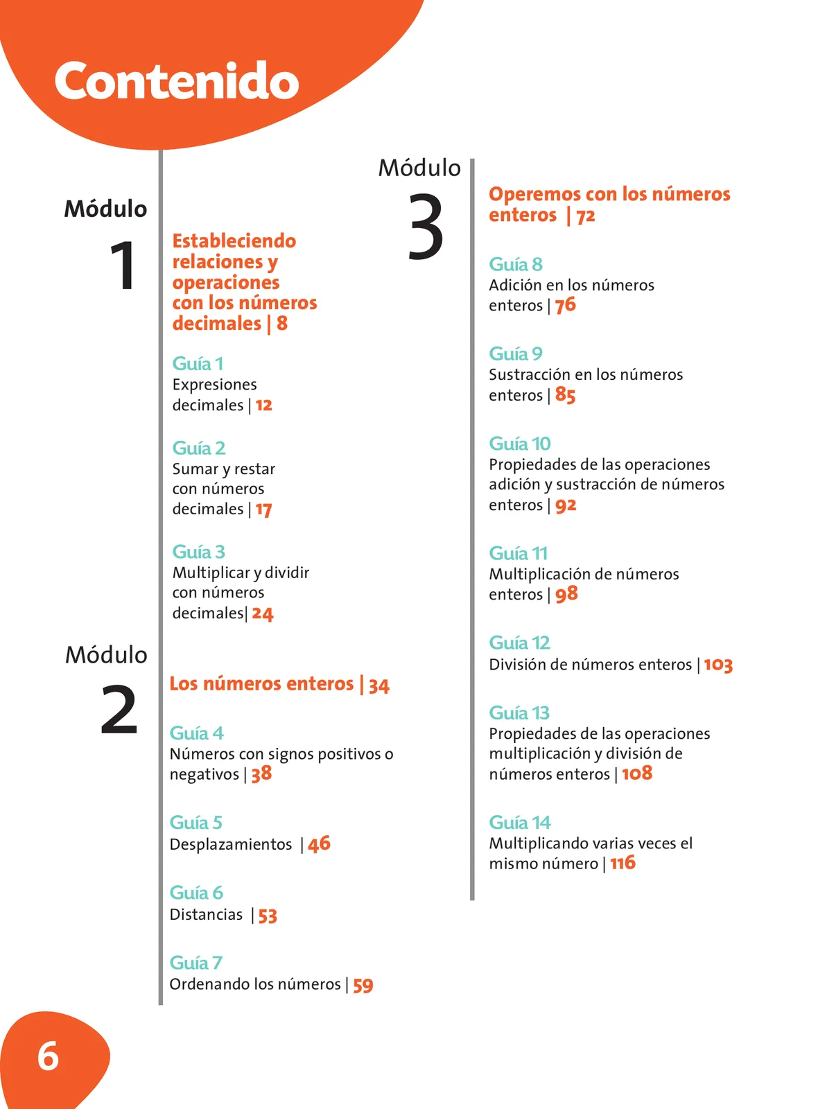 Miniatura página 7 de Matematica 6° · Postprimaria