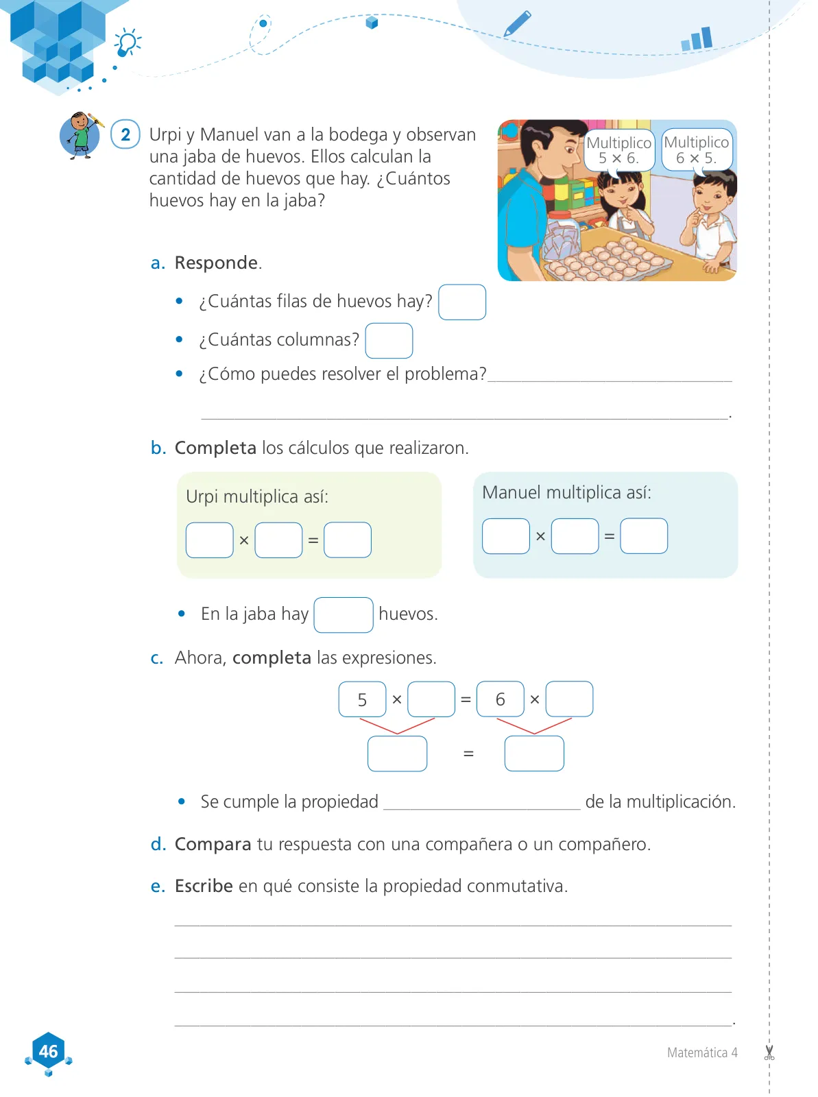 Miniatura página 48 de Matemática 4 : cuaderno de trabajo para cuarto grado de Educación Primaria 2019 · 2019