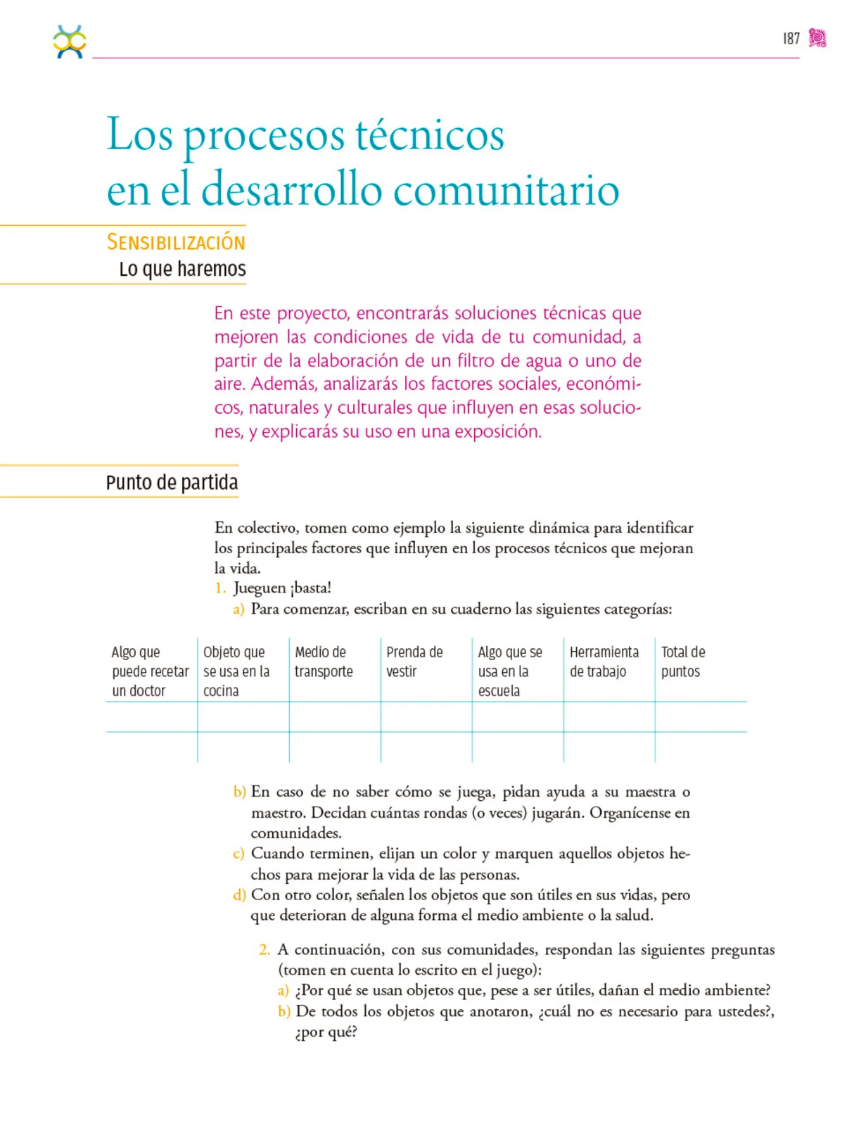 Miniatura página 188 de Colección Sk´asolil. Nuestro libro de proyectos.   Libro de Educación Secundaria Grado 2°  Ciclo Escolar 2025 - 2026