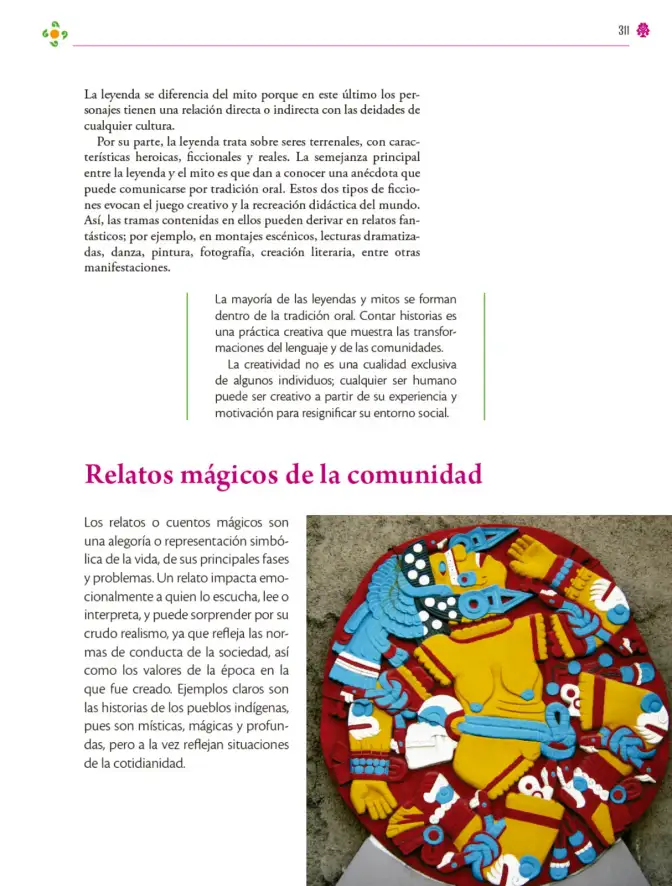 Página 312 de Colección Nanahuatzin. Lenguajes. Libro de Educación Secundaria Grado 3° Ciclo Escolar 2025 - 2026
