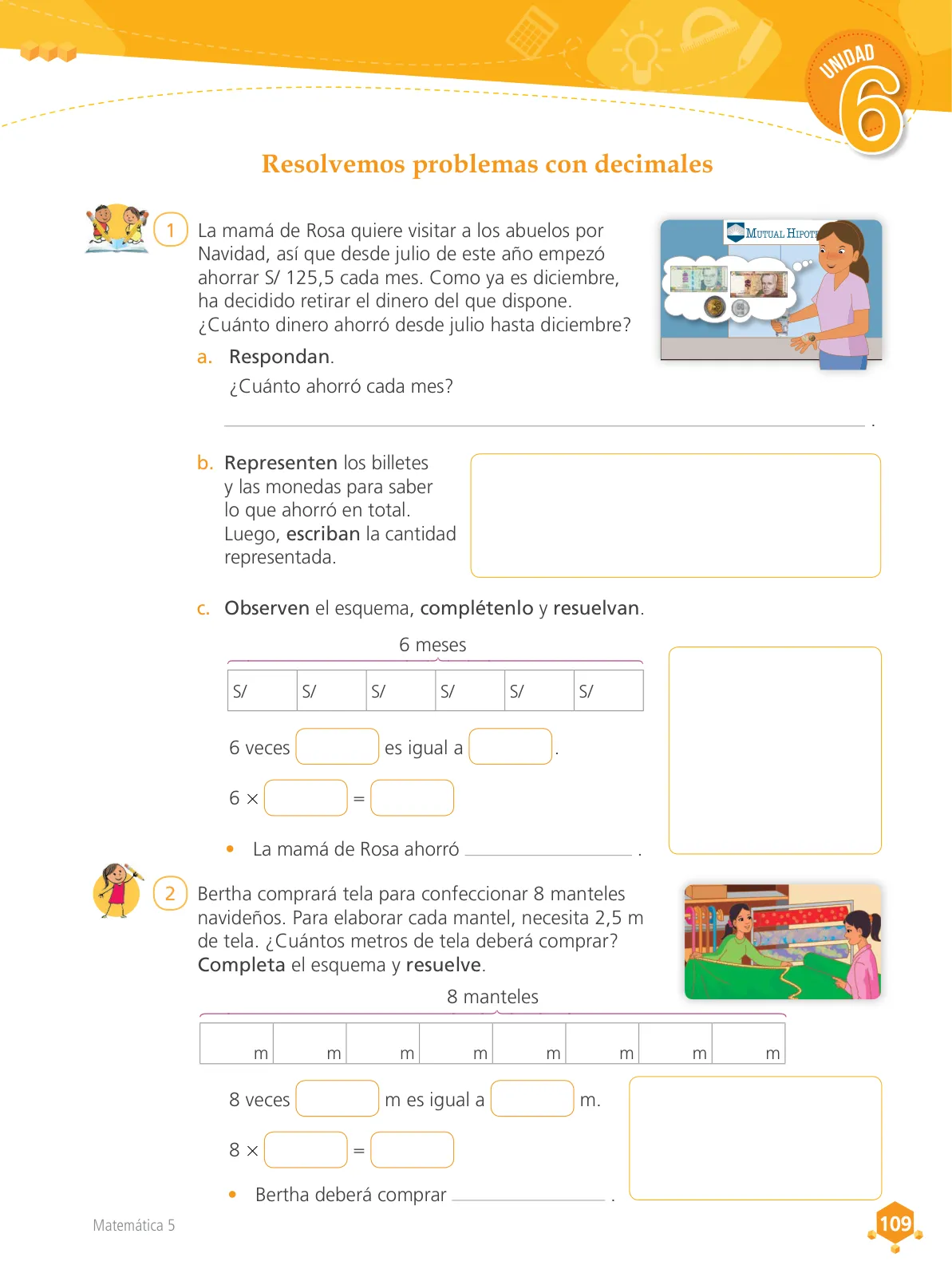 Miniatura página 110 de Matemática 5 : cuaderno de trabajo para quinto grado de Educación Primaria 2018 · 2018