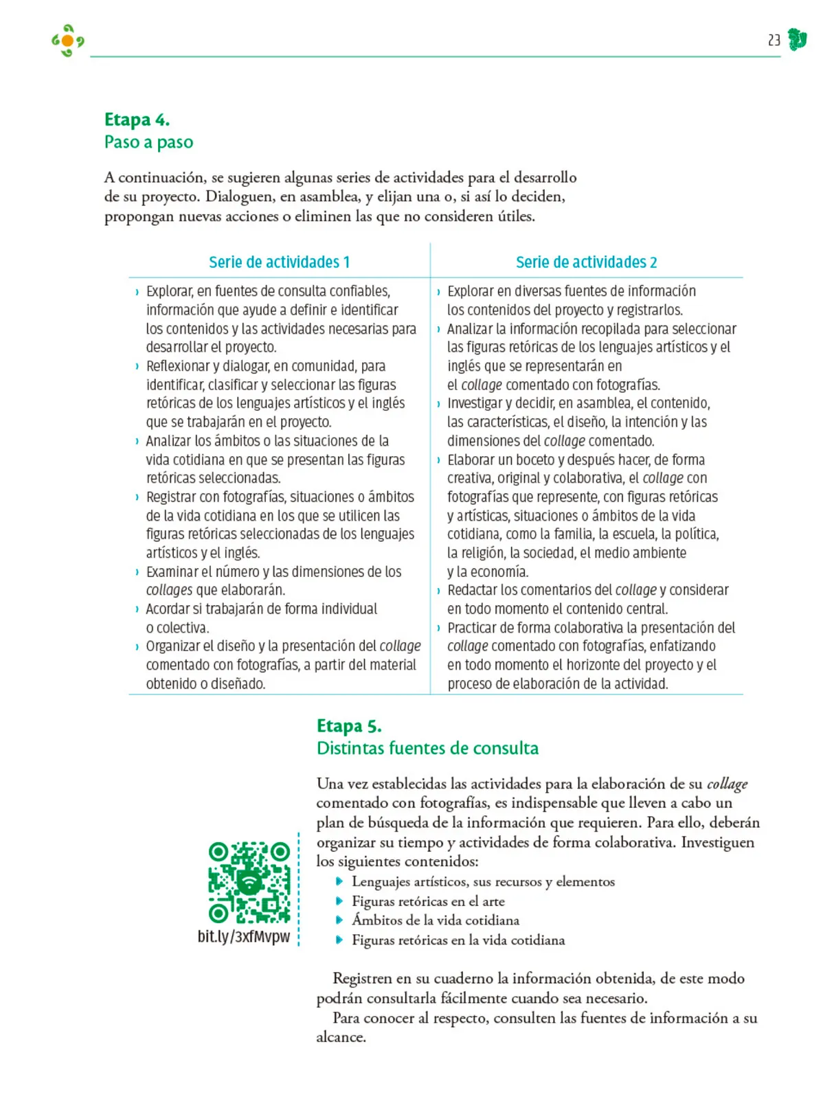 Miniatura página 24 de Colección Nanahuatzin. Nuestro libro de Proyectos.  Tomo II.  Libro de Educación Telesecundaria Grado 3°  Ciclo Escolar 2025 - 2026