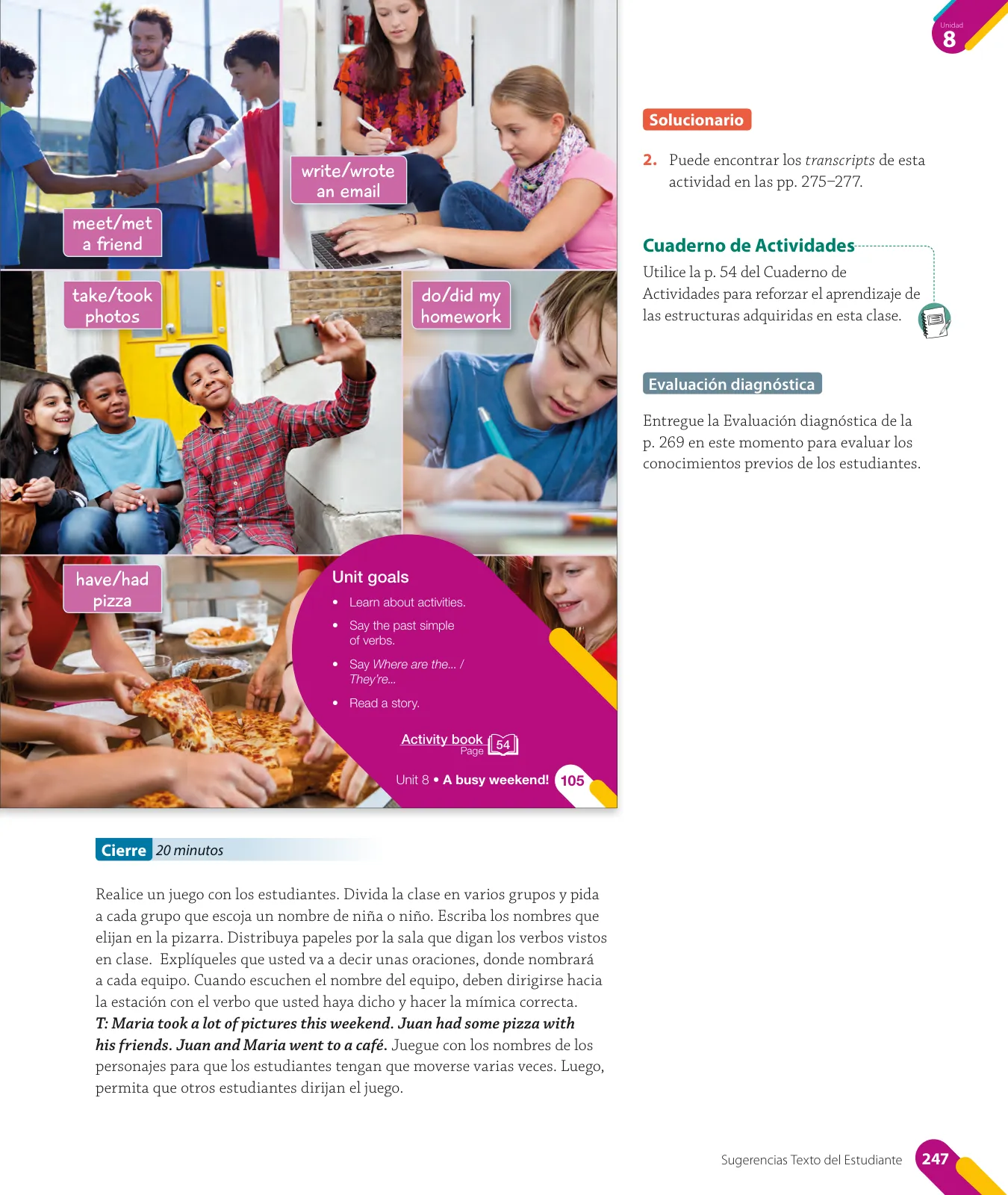 Página 111 de Inglés – Quinto Básico | Texto del Estudiante MINEDUC – Descargar PDF · 2024