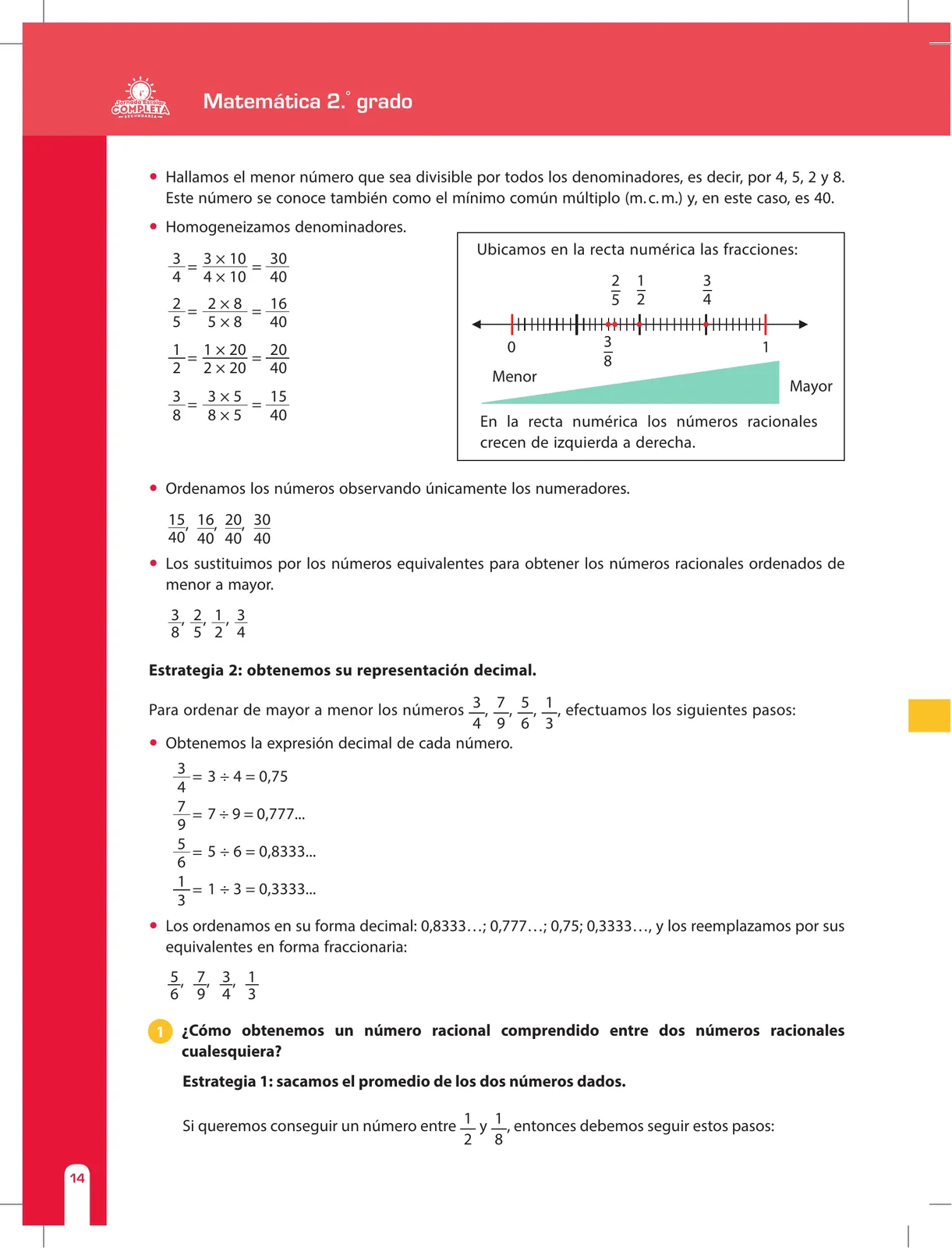 Página 14 de Matemática 2 : cuaderno de reforzamiento pedagógico - JEC · 2016