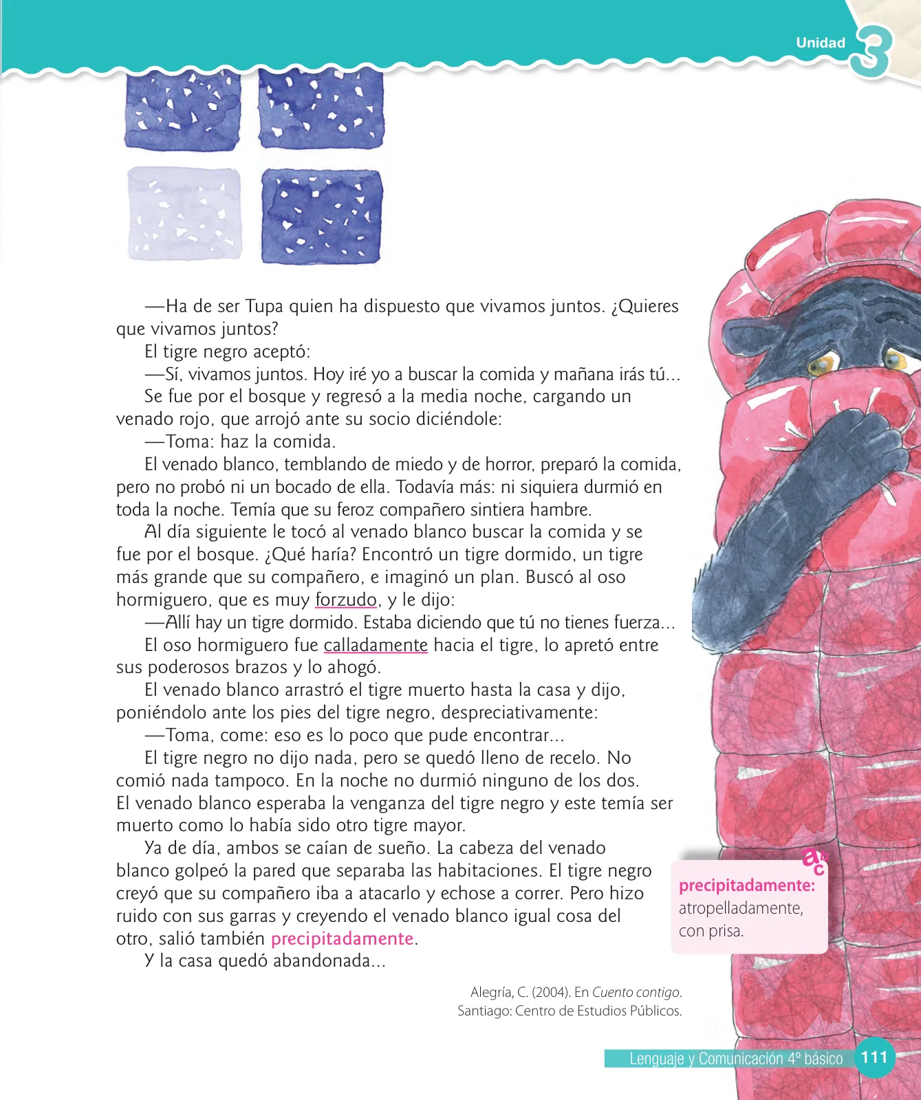 Página 113 de Lenguaje y Comunicación – Cuarto Básico | Texto del Estudiante MINEDUC – Descargar PDF · 2024