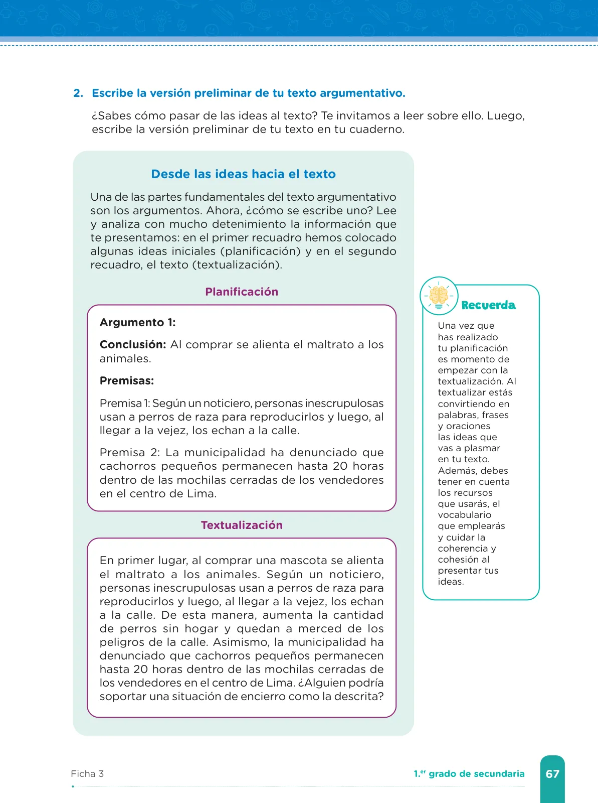 Miniatura página 69 de Fichas de aprendizaje de Comunicación 1 · 2024