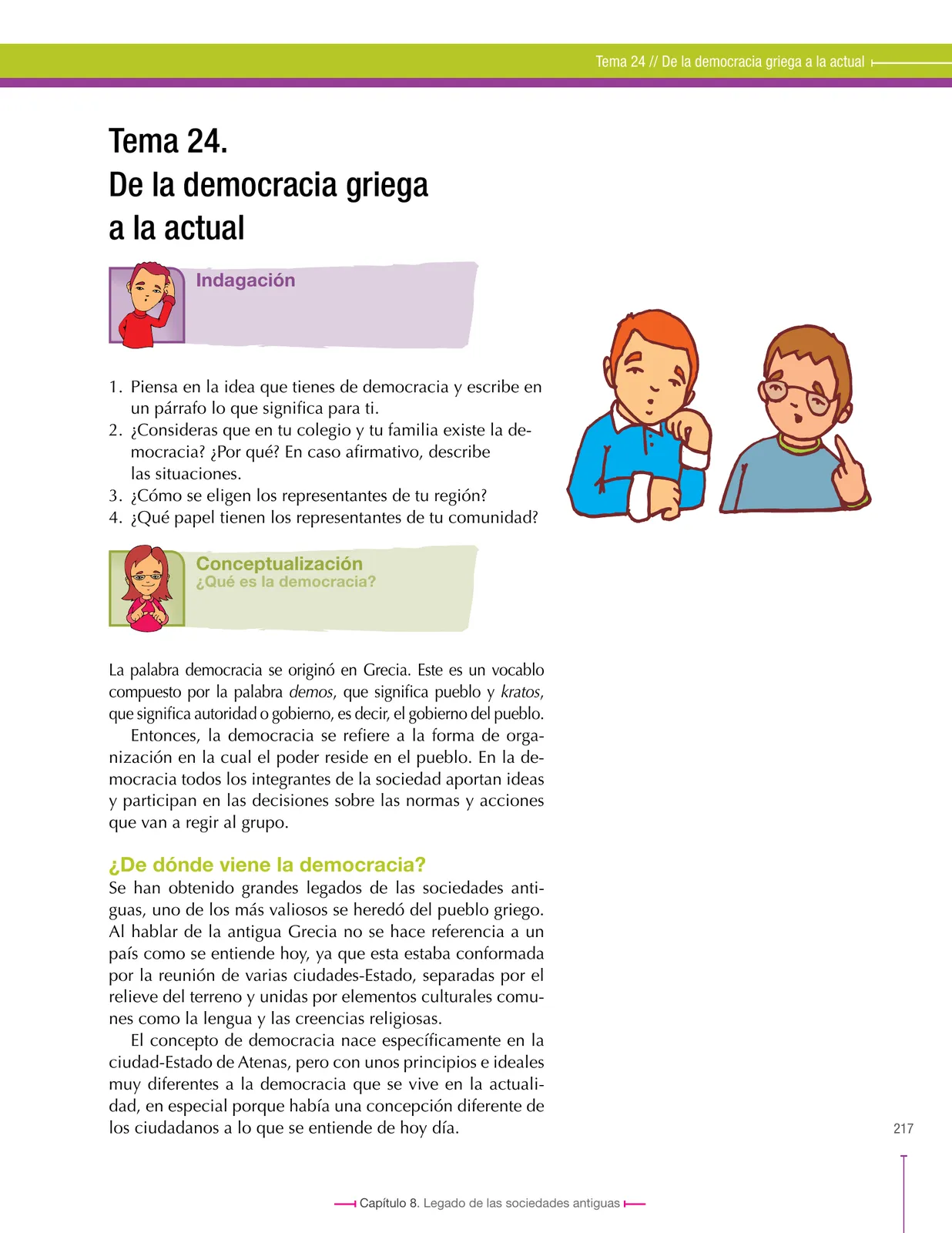 Miniatura página 217 de Ciencias Sociales 6° · Secundaria Activa